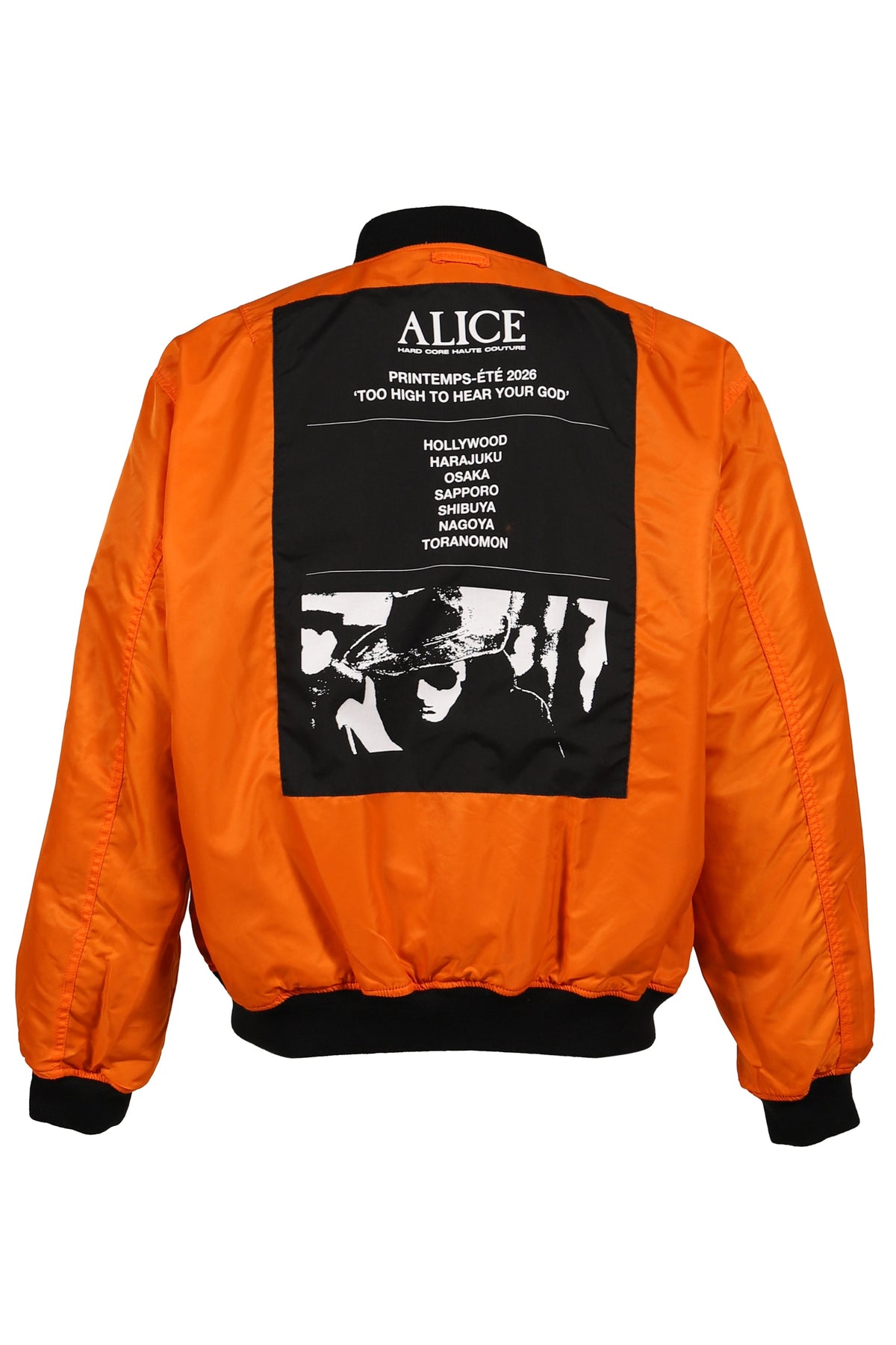 ALICE HOLLYWOOD アリス・ハリウッド 【本物保証】アウター、に ストリート系 メンズ  x FMCD MOTO COUTURE MA-1 BOMBER JACKET (EXCLUCIVE) / BLK