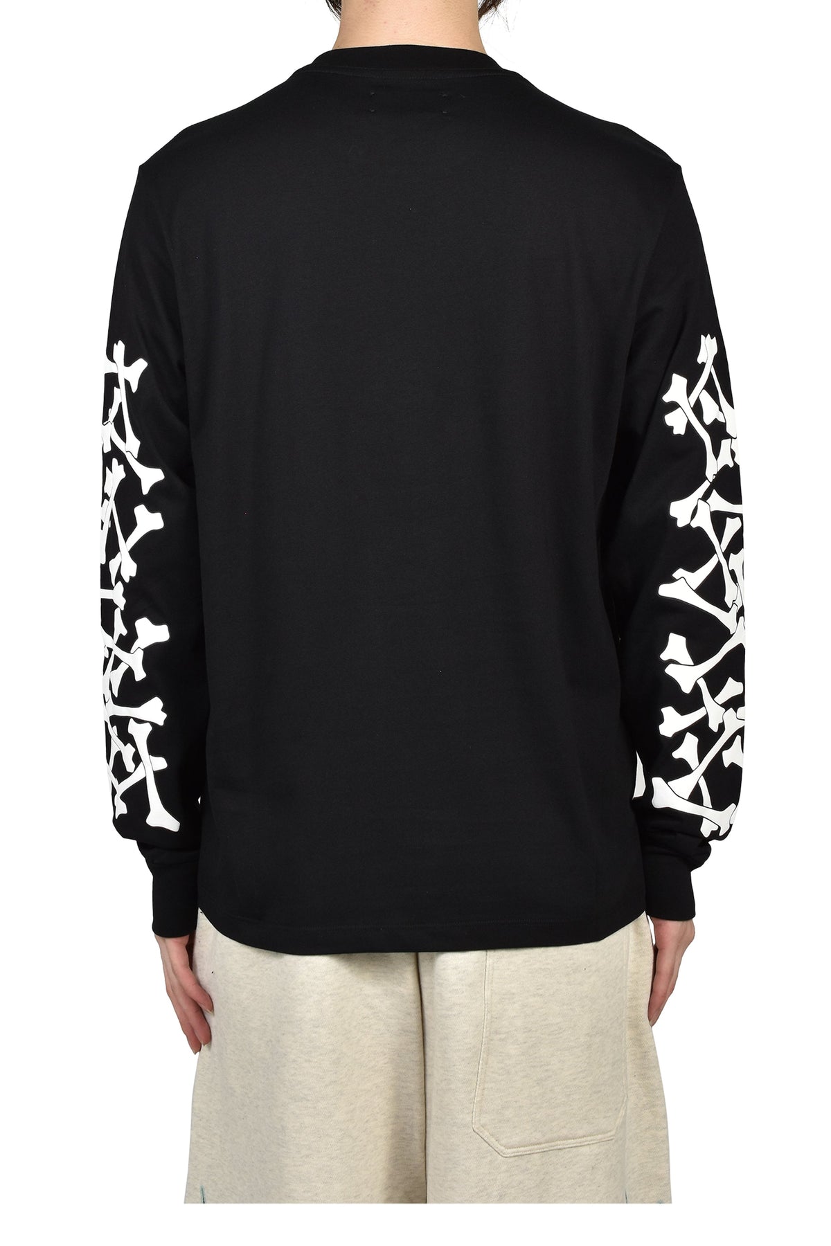 AMIRI アミリ 【本物保証】 Tシャツ ストリート系 メンズ BONES STACKED L/S TEE / BLK