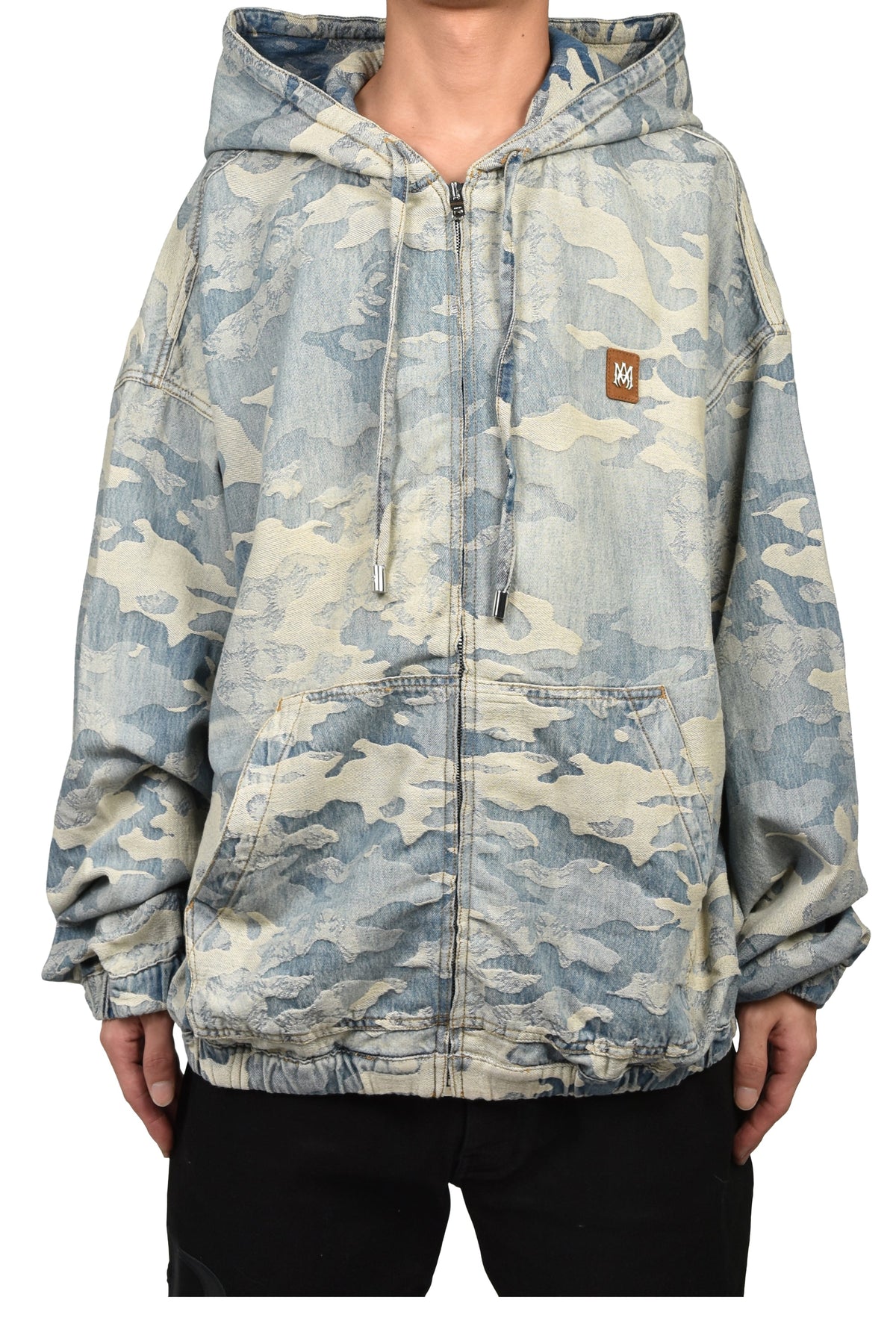 AMIRI アミリ 【本物保証】 パーカー ストリート系 メンズ CAMO JACQ DNM ZIP HOODIE JKT / CAMO IND