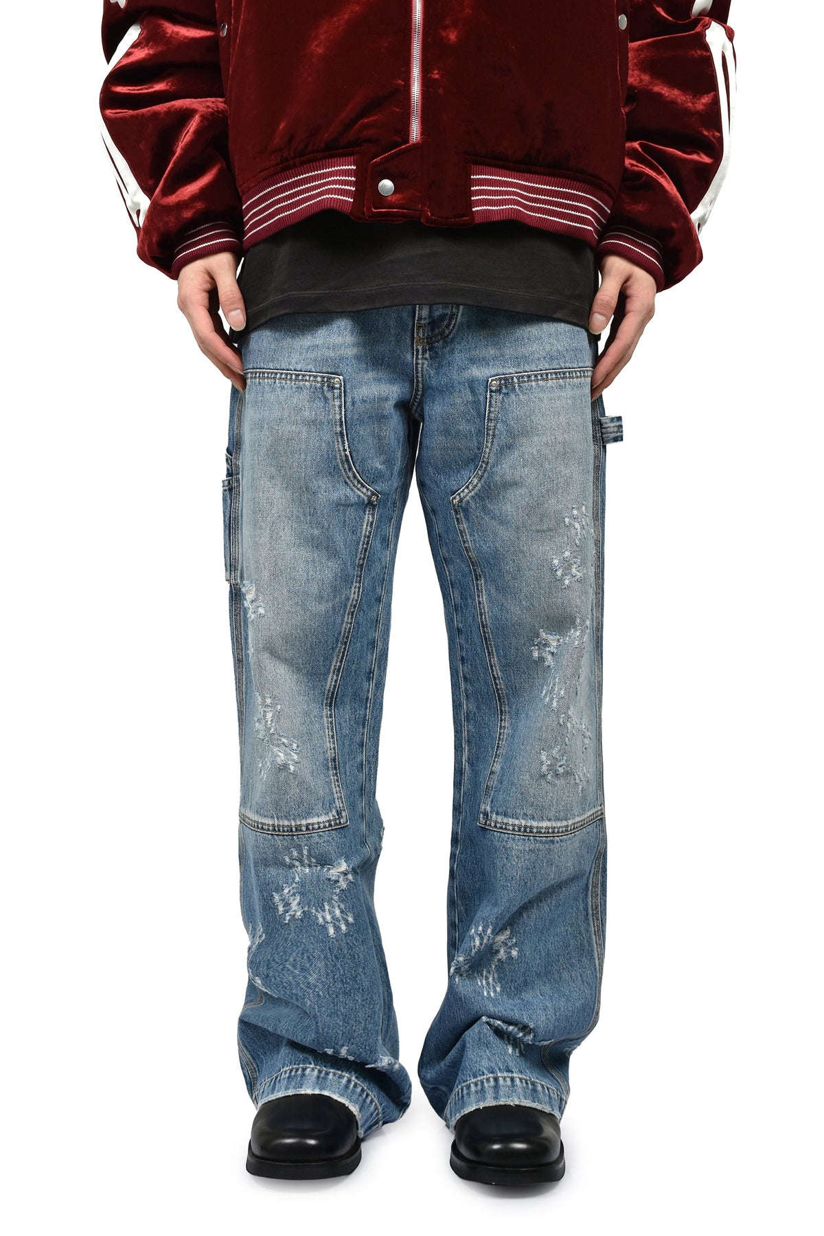 AMIRI アミリ 【本物保証】 デニムパンツ ストリート系 メンズ MA QUAD CARPENTER JEAN / NIGHTFALL