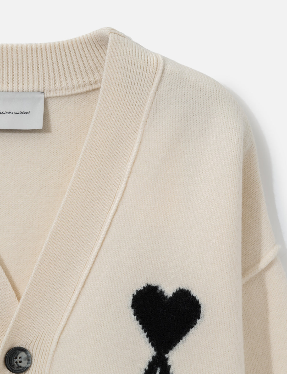Ami アミ パリス 【本物保証】 カーディガン ストリート系 ユニセックス Wool Cardigan With Ami De Coeur