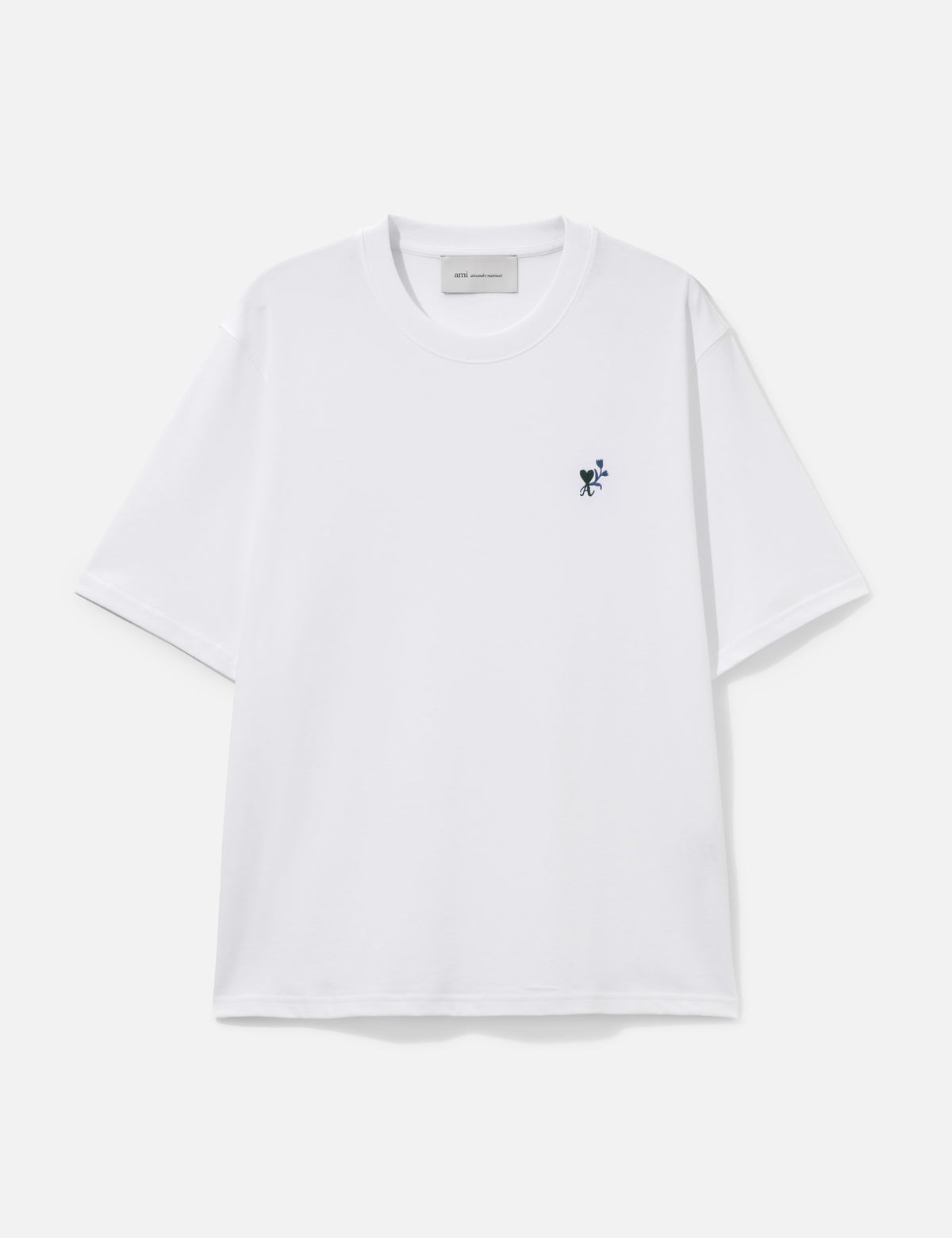 Ami アミ パリス 【本物保証】 Tシャツ ストリート系 ユニセックス Cotton T-Shirt With Ami De Coeur Tulip