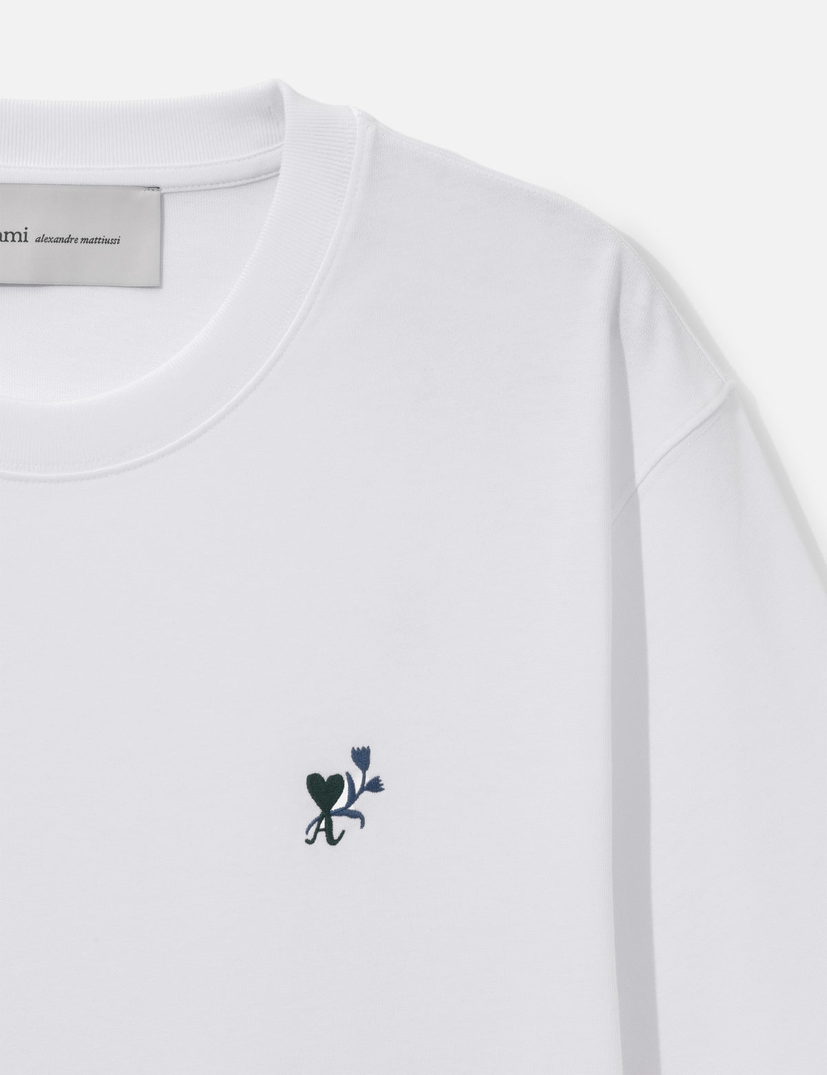 Ami アミ パリス 【本物保証】 Tシャツ ストリート系 ユニセックス Cotton T-Shirt With Ami De Coeur Tulip
