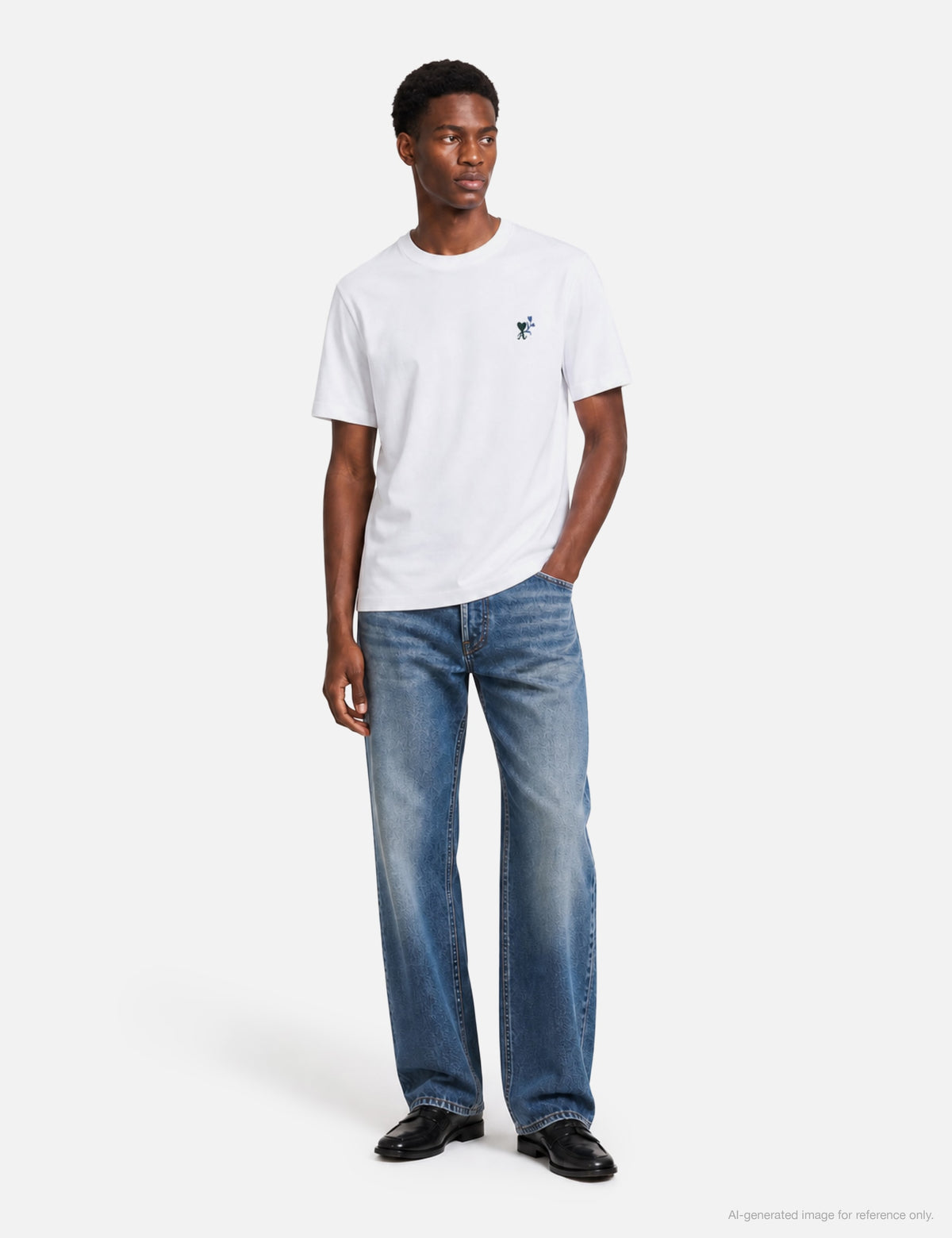 Ami アミ パリス 【本物保証】 Tシャツ ストリート系 ユニセックス Cotton T-Shirt With Ami De Coeur Tulip