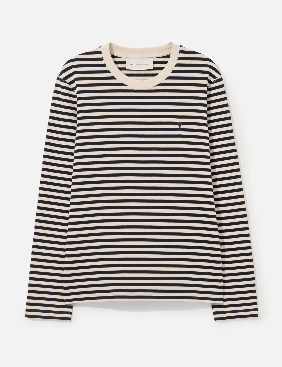 Ami アミ パリス 【本物保証】 Tシャツ ストリート系 ユニセックス Mariniere Cotton T-Shirt With Ami De Coeur