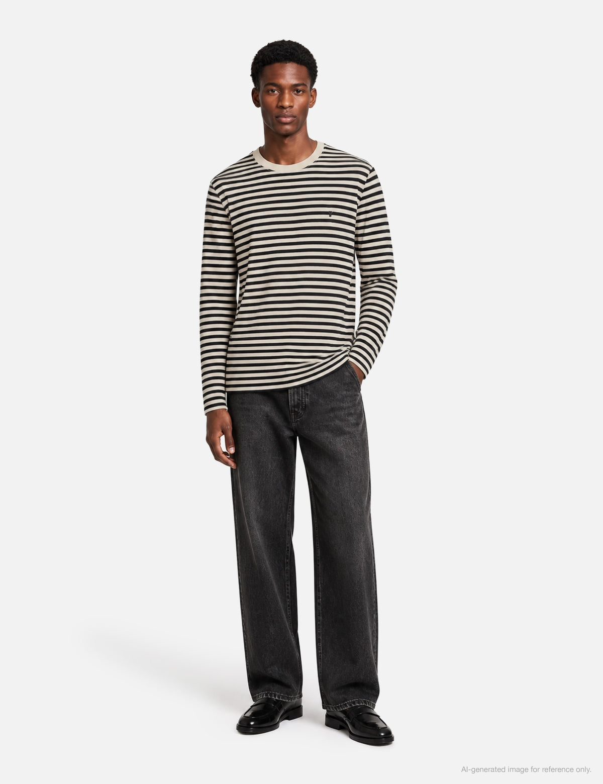 Ami アミ パリス 【本物保証】 Tシャツ ストリート系 ユニセックス Mariniere Cotton T-Shirt With Ami De Coeur