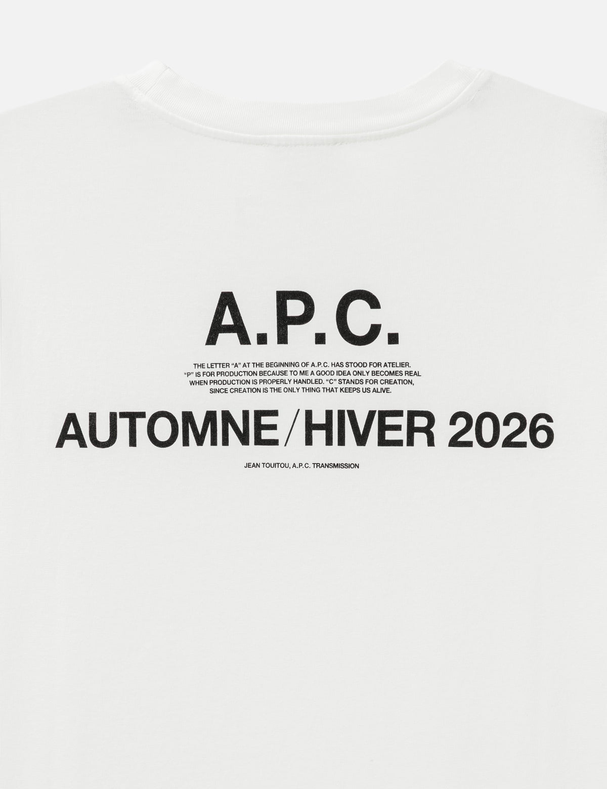 Apc アーペーセー 【本物保証】 Tシャツ ストリート系 ユニセックス Long-Sleeved A.P.C. Autumn/Winter 26 T-Shirt