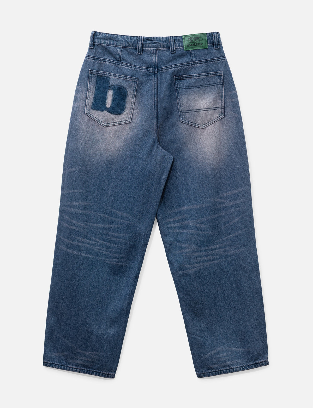 Butter Goods バターグッズ 【本物保証】 デニムパンツ ストリート系 メンズ Burn Wide Cut Denim Jeans