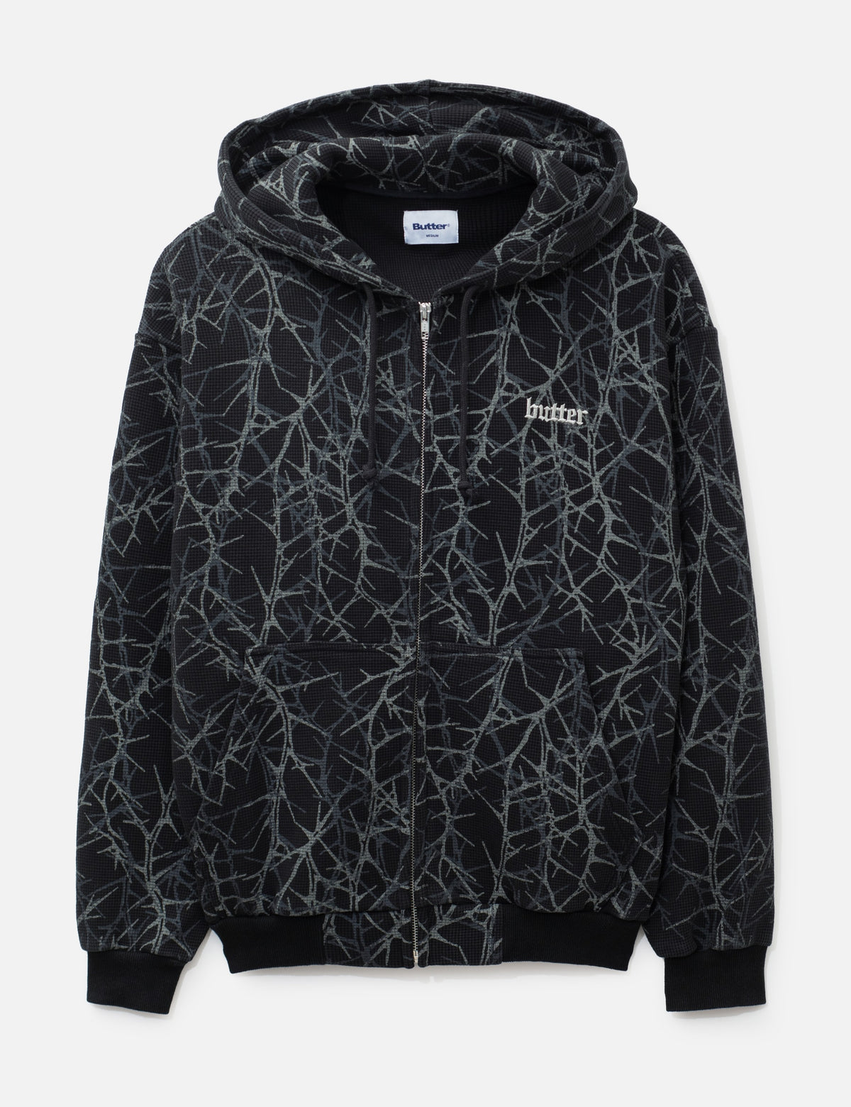 Butter Goods バターグッズ 【本物保証】 パーカー・スウェット ストリート系 メンズ Thorn Camo Waffle Zip-Thru Hood