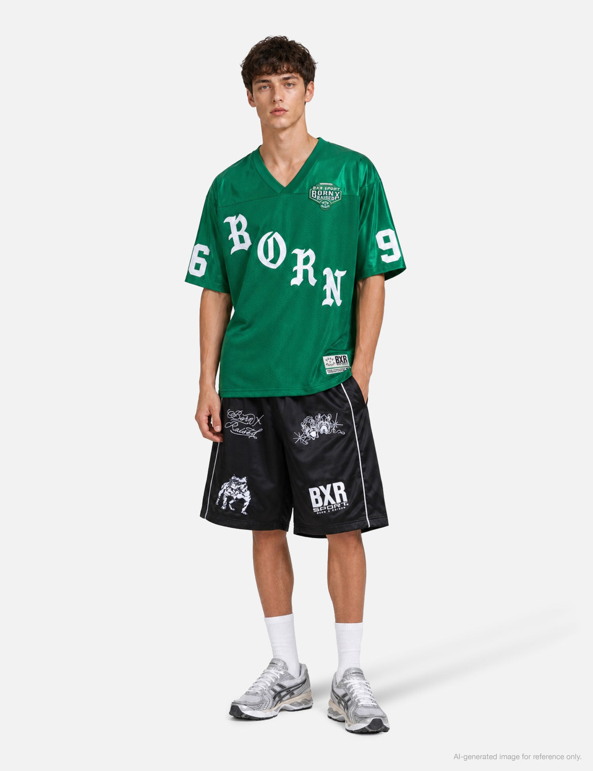Born X Raised 生まれ x 育てられた 【本物保証】 ショートパンツ ストリート系 メンズ Satin Boxing Trunks
