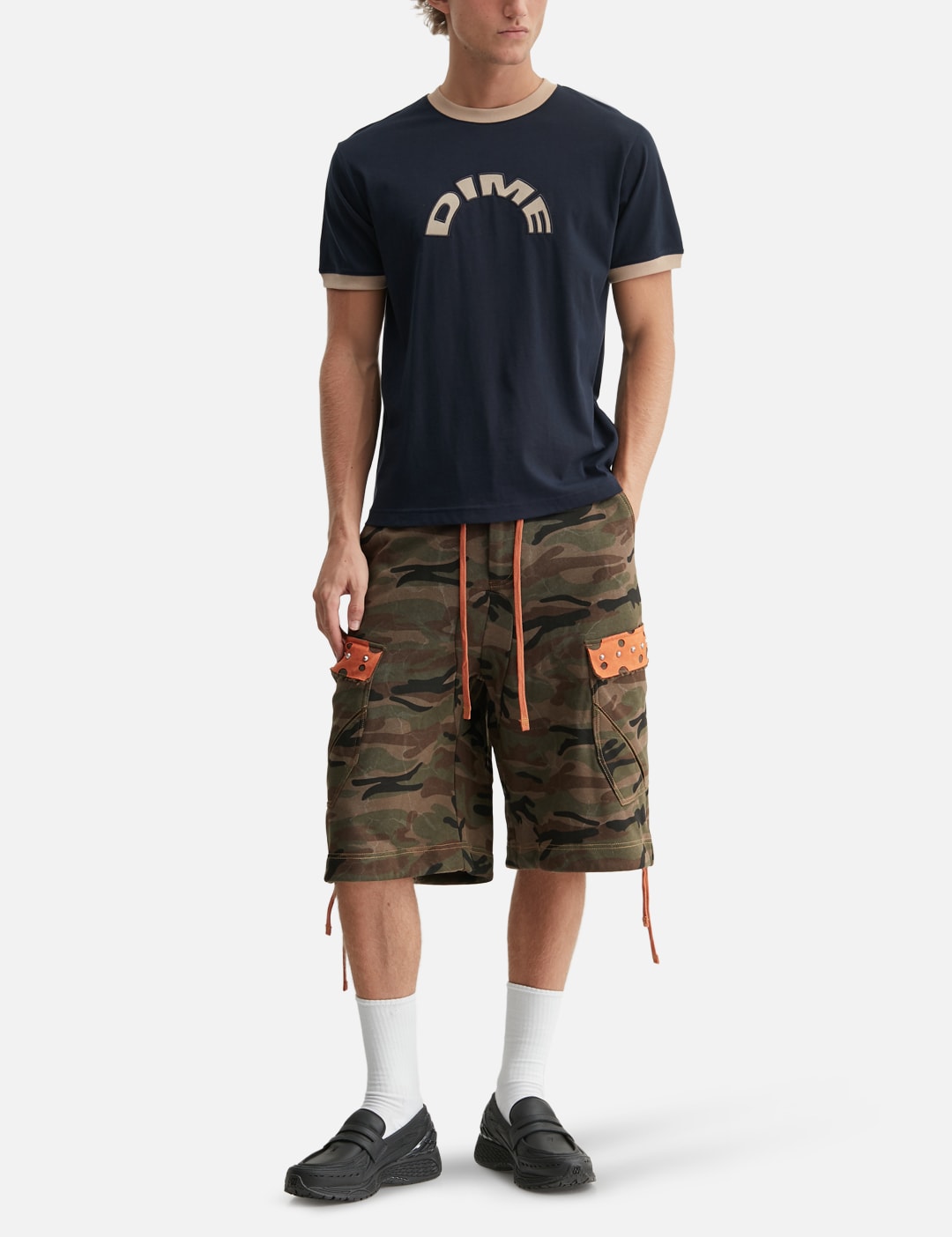 Dime ダイム【本物保証】 Tシャツ ストリート系 メンズ Arch Ringer T-Shirt