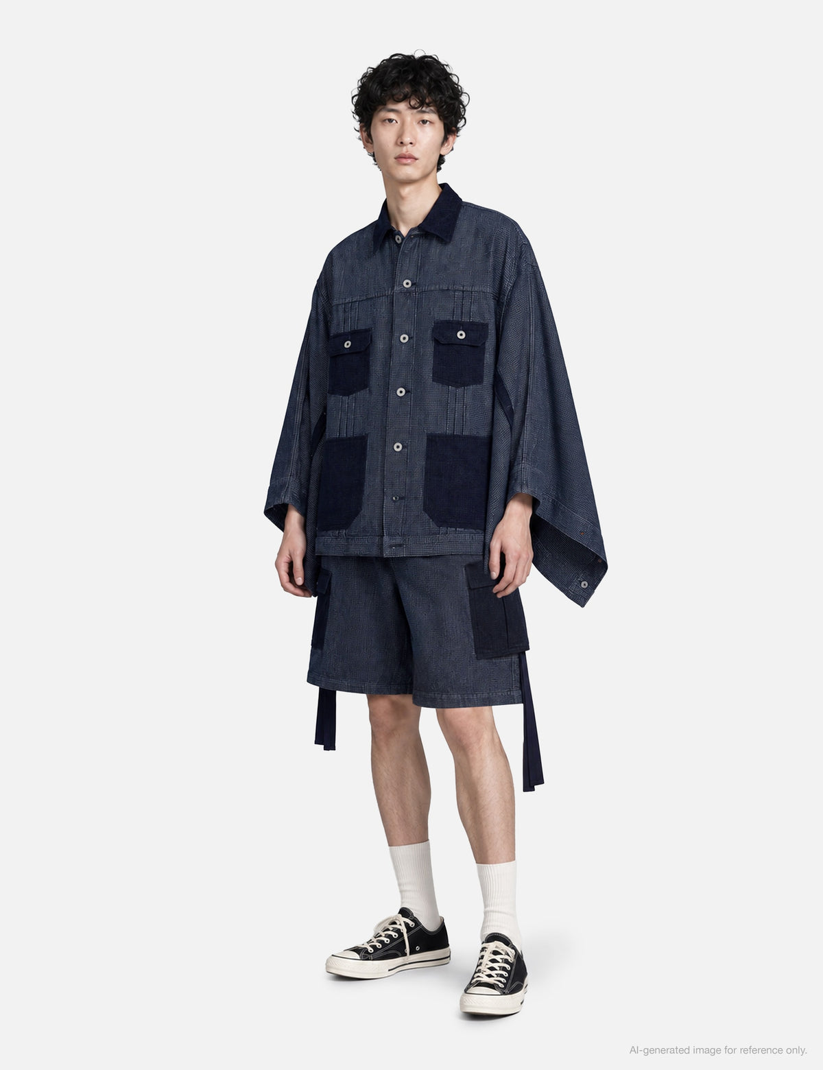Fdmtl ファンダメンタル 【本物保証】 ジャケット ストリート系 メンズ Cape Coverall Jacket Rinse