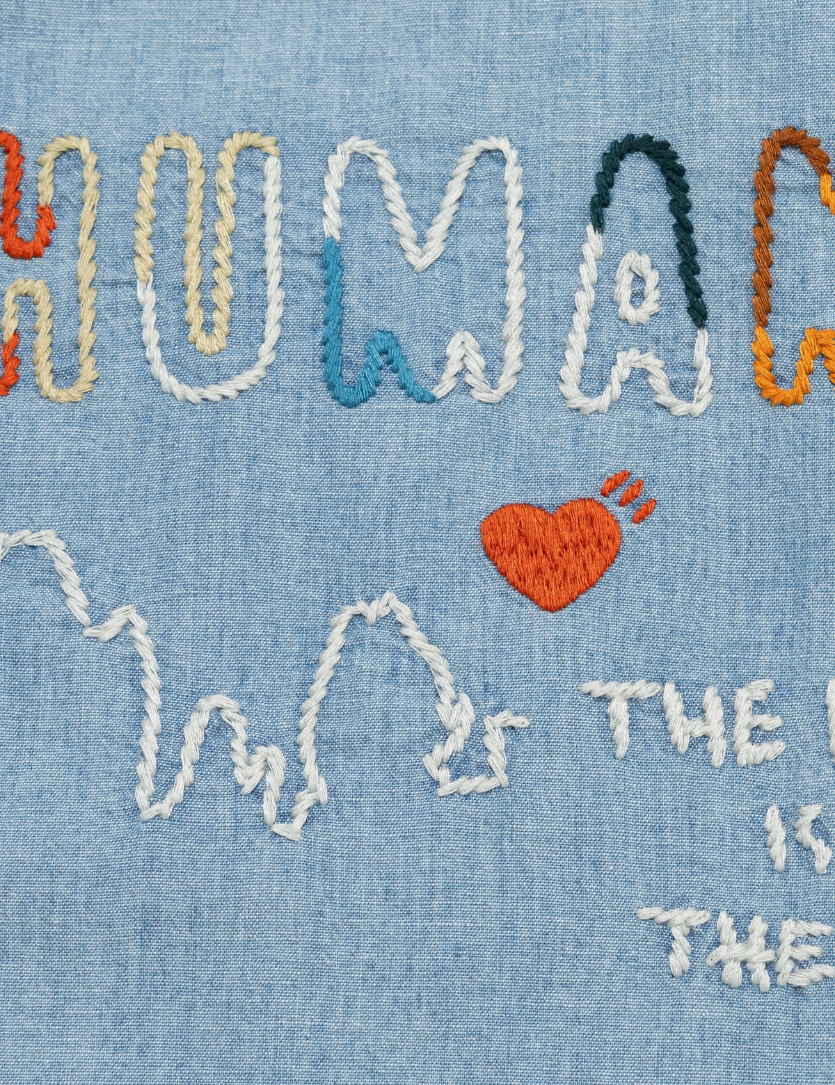 Human Made ヒューマンメイド 【本物保証】 シャツ ストリート系 ユニセックス Embroidered Chambray Shirt