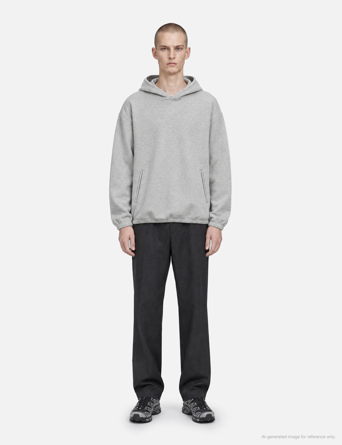 J Eongl I ジョンリ 【本物保証】 パーカー ストリート系 メンズ Hybrid Wool Hoodie