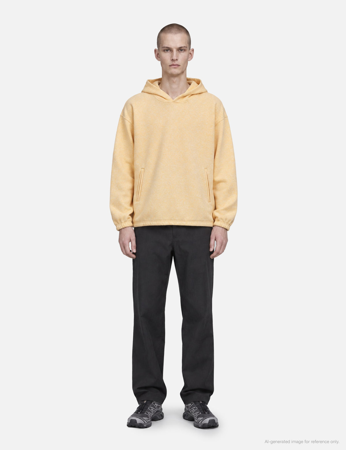J Eongl I ジョンリ 【本物保証】 パーカー ストリート系 メンズ Hybrid Wool Hoodie