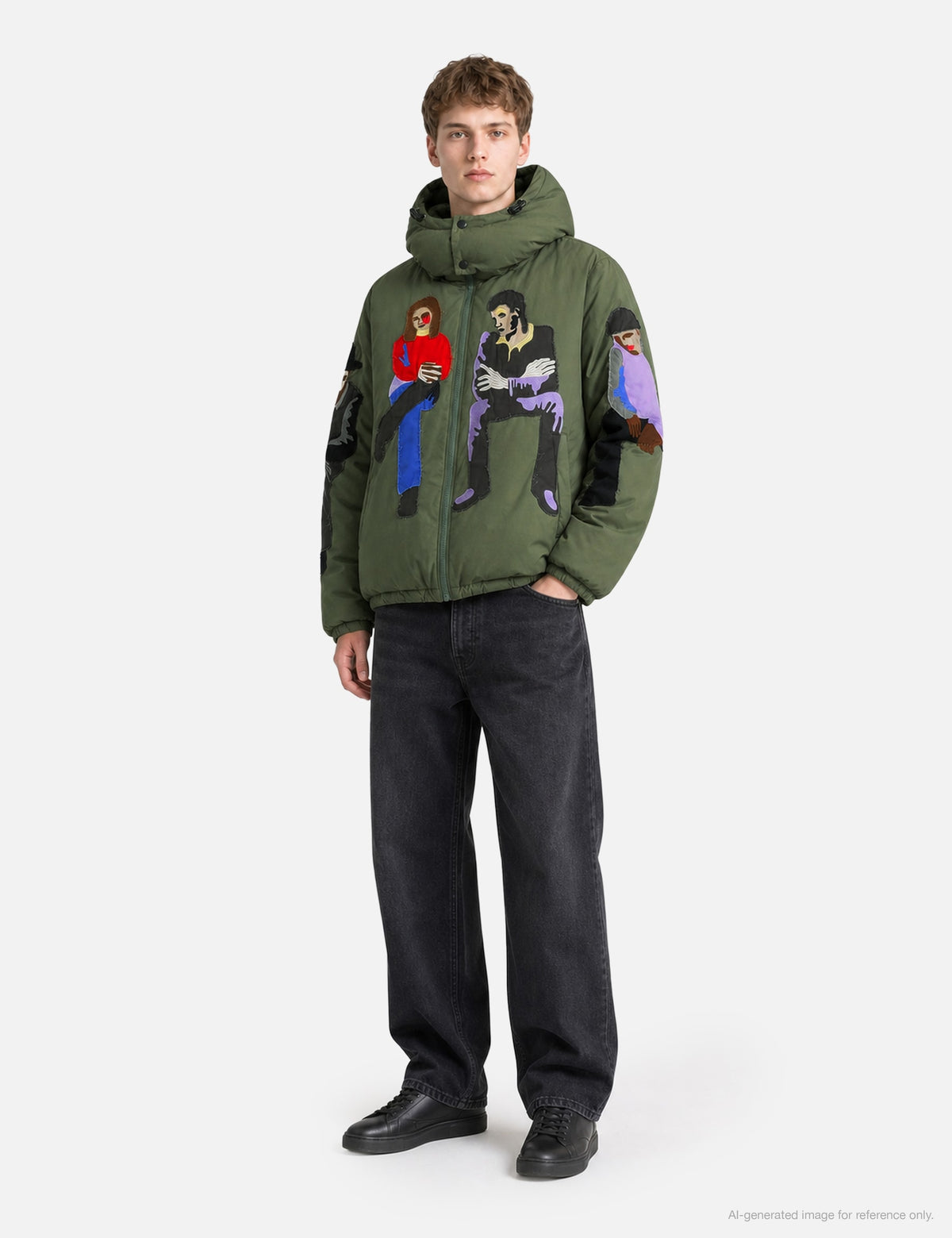 Kidsuper キッドスーパー 【本物保証】 ジャケット・アウター ストリート系 メンズ Subway Car Patchwork Puffer