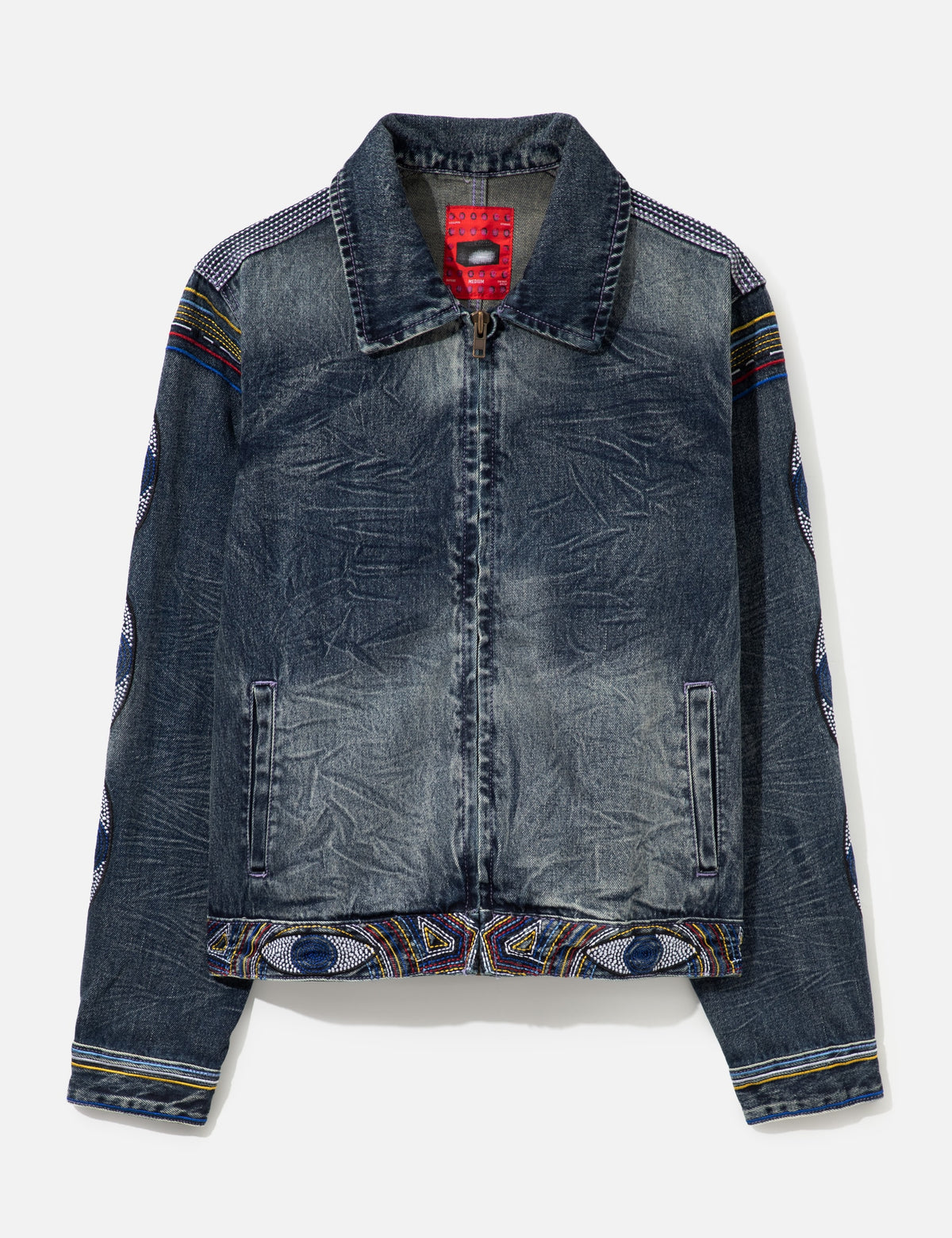 Kidsuper キッドスーパー 【本物保証】 ジャケット ストリート系 メンズ Gemstone Eye Embroidery Jean Jacket