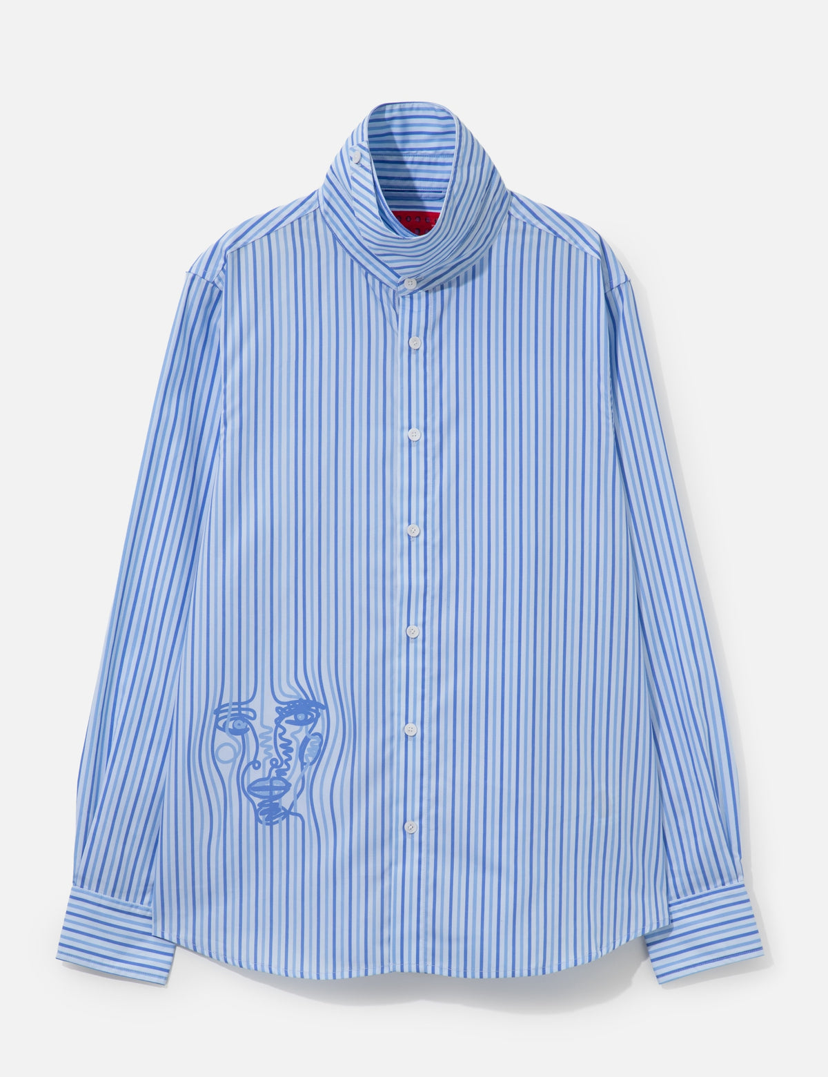Kidsuper キッドスーパー 【本物保証】 シャツ ストリート系 メンズ Striped Face Button Up Shirt