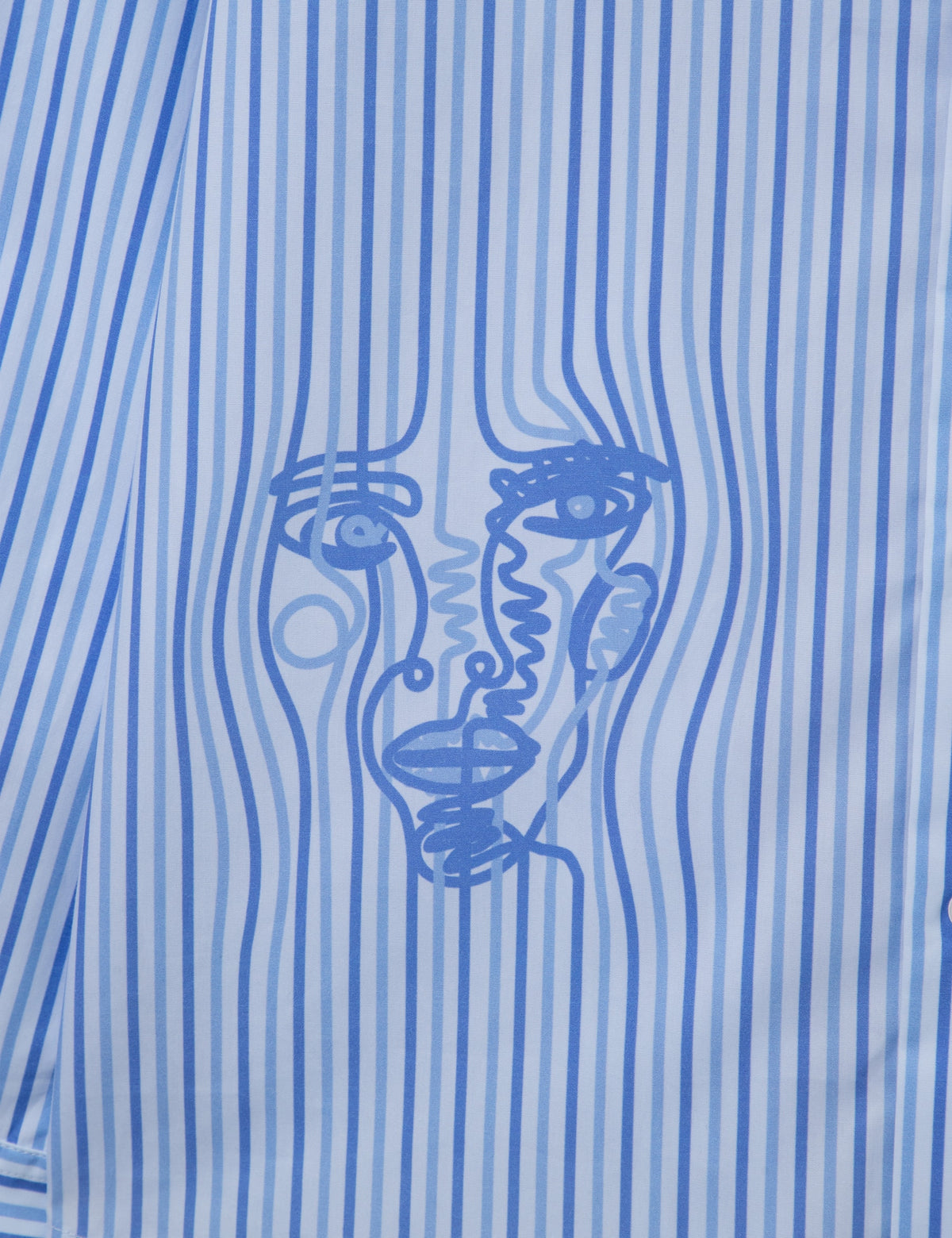 Kidsuper キッドスーパー 【本物保証】 シャツ ストリート系 メンズ Striped Face Button Up Shirt