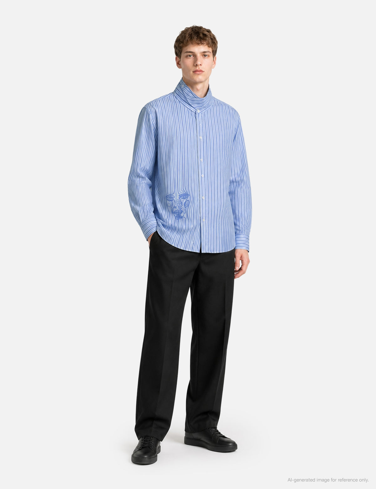 Kidsuper キッドスーパー 【本物保証】 シャツ ストリート系 メンズ Striped Face Button Up Shirt