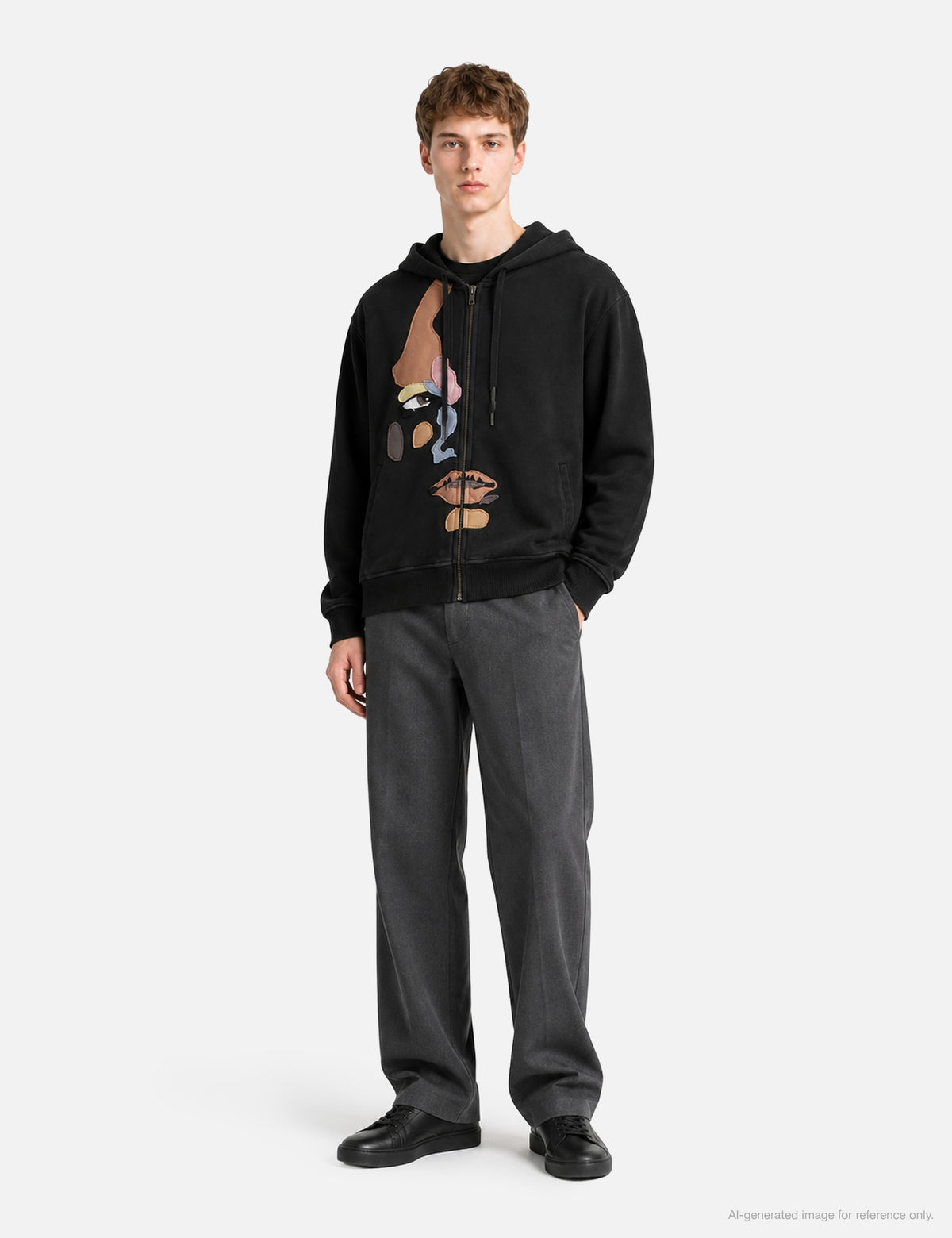 Kidsuper キッドスーパー 【本物保証】 パーカー ストリート系 メンズ Side Eye Face Hoodie
