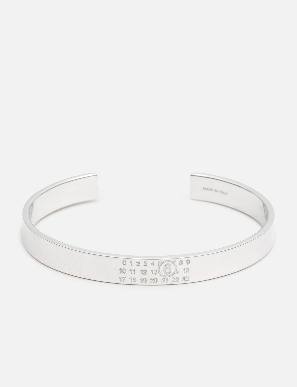 Mm6 Maison Margiela エムエムシックス　メゾン・マルジェラ 【本物保証】 ブレスレット ストリート系 ユニセックス Numeric Minimal Signature Cuff Bracelet