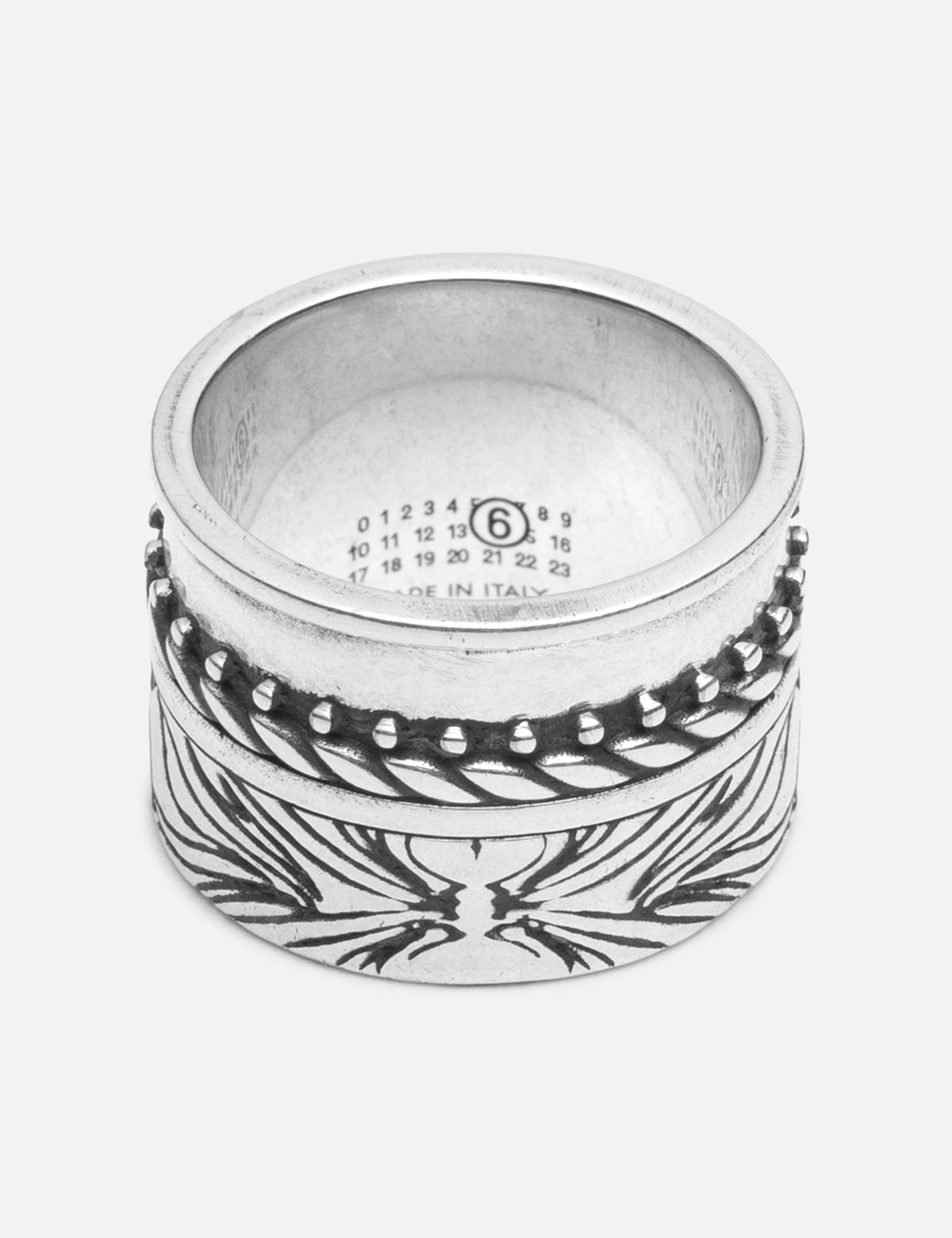 Mm6 Maison Margiela エムエムシックス　メゾン・マルジェラ 【本物保証】 リング ストリート系 ユニセックス Double Floral Motif Ring