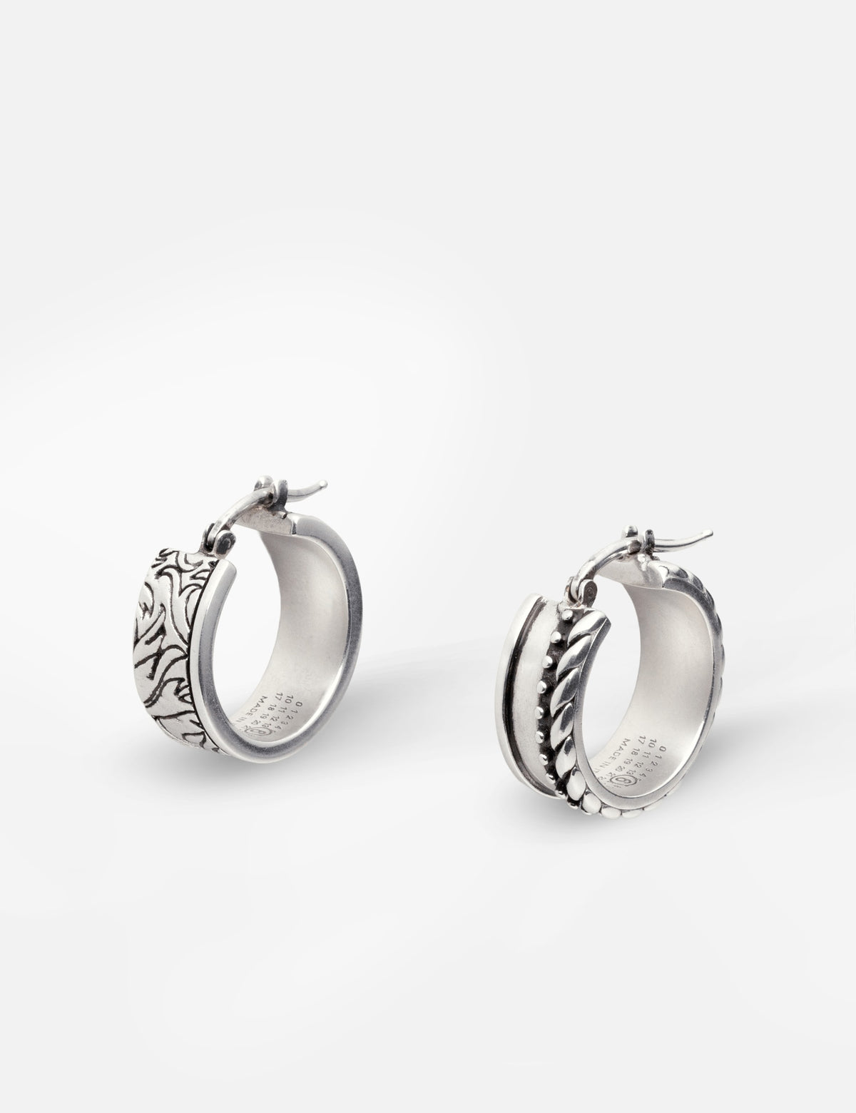 Mm6 Maison Margiela エムエムシックス　メゾン・マルジェラ 【本物保証】 ピアス ストリート系 ユニセックス Burnished Palladium Earrings