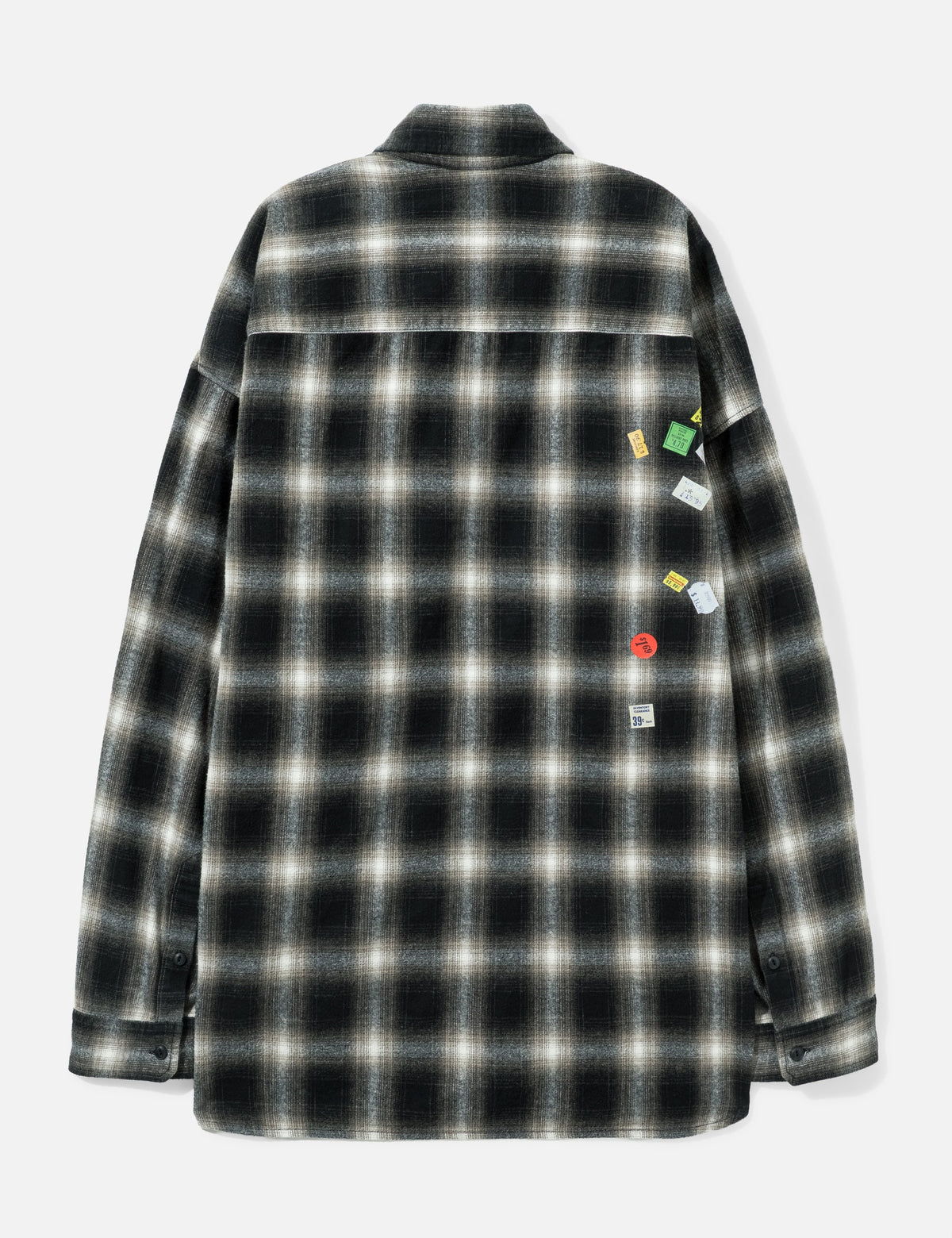 Maison Mihara Yasuhiro メゾン ミハラヤスヒロ 【本物保証】 シャツ ストリート系 メンズ Price Sticker Printed Check Shirt