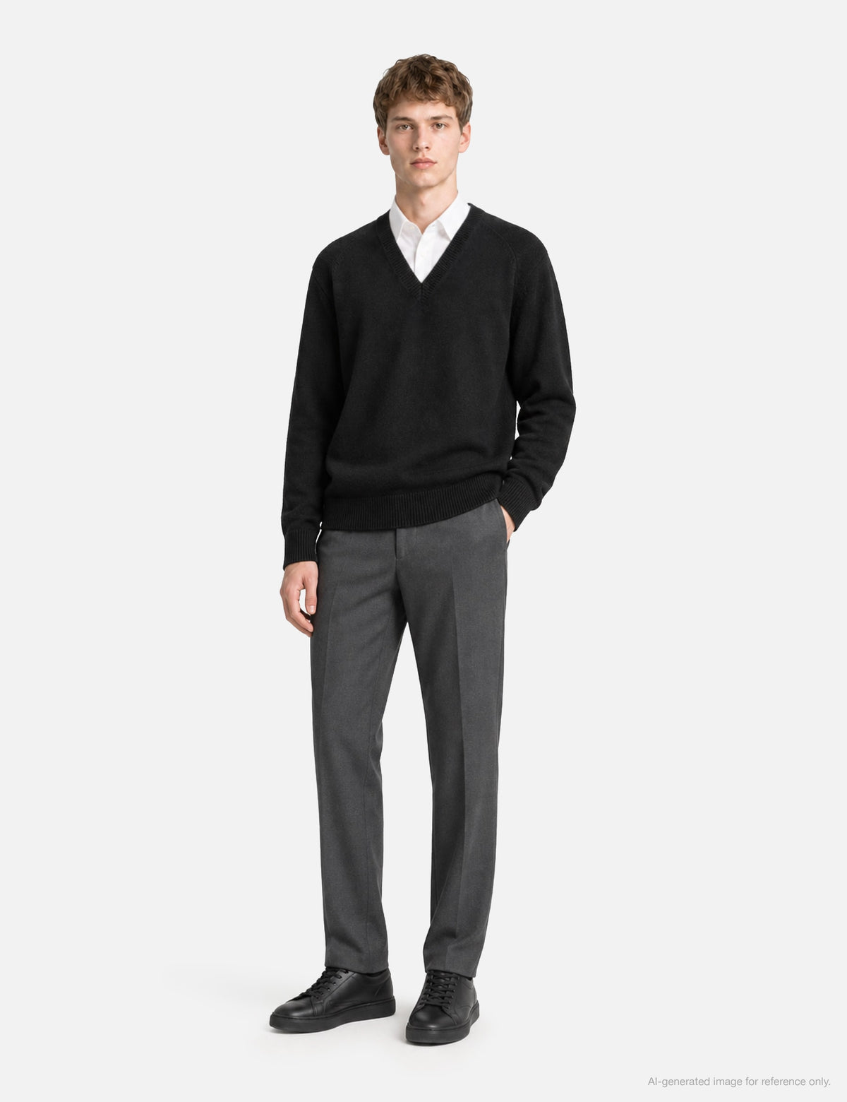 Moondal ムーンダ 【本物保証】 ニット ストリート系 ユニセックス 24 Deep V-Neck Knit