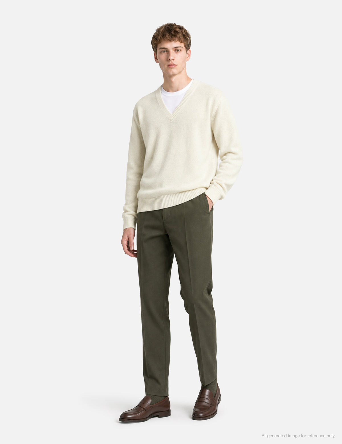 Moondal ムーンダ 【本物保証】 ニット ストリート系 ユニセックス 24 Deep V-Neck Knit