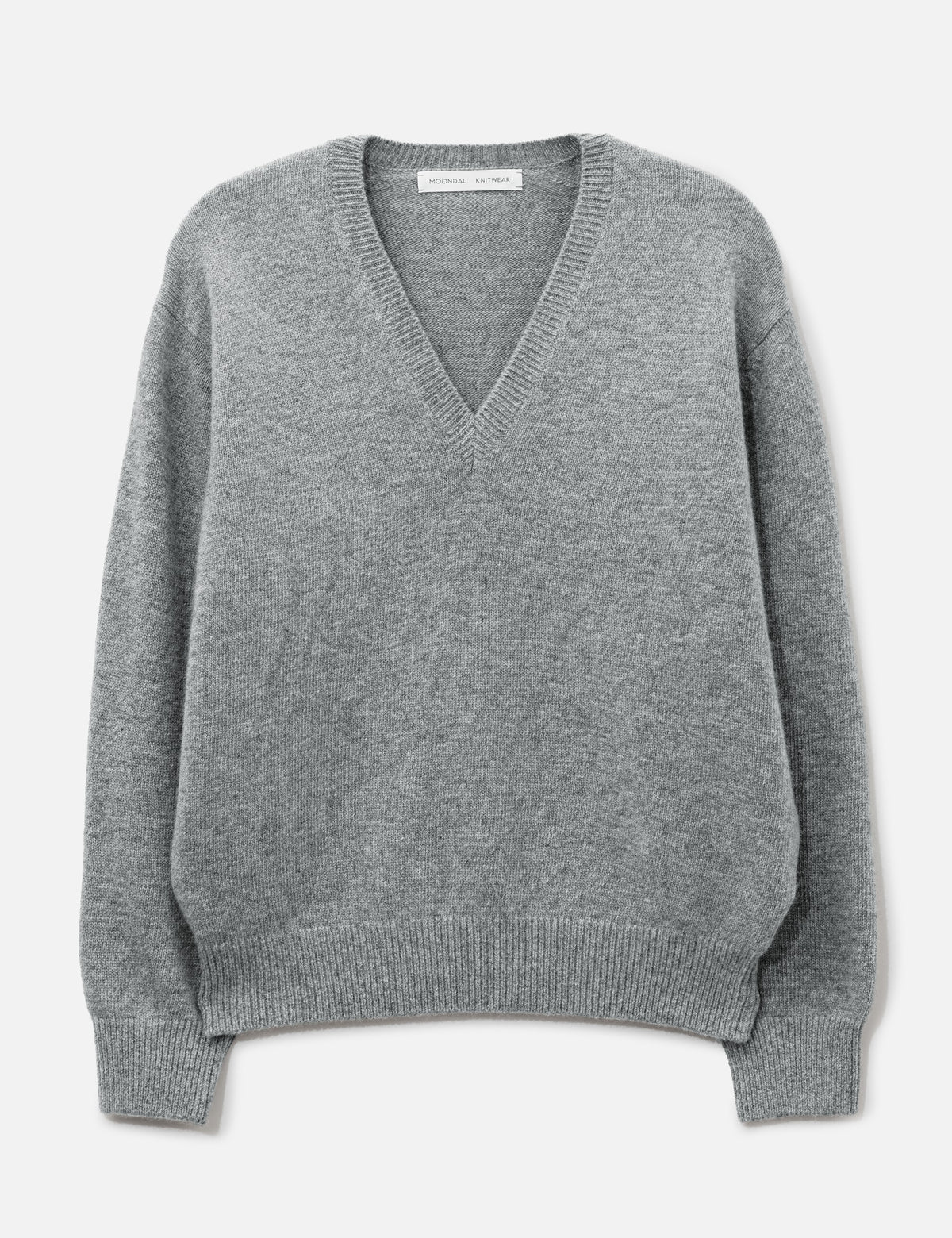 Moondal ムーンダ 【本物保証】 ニット ストリート系 ユニセックス 15 Deep V-Neck Knit In Gray