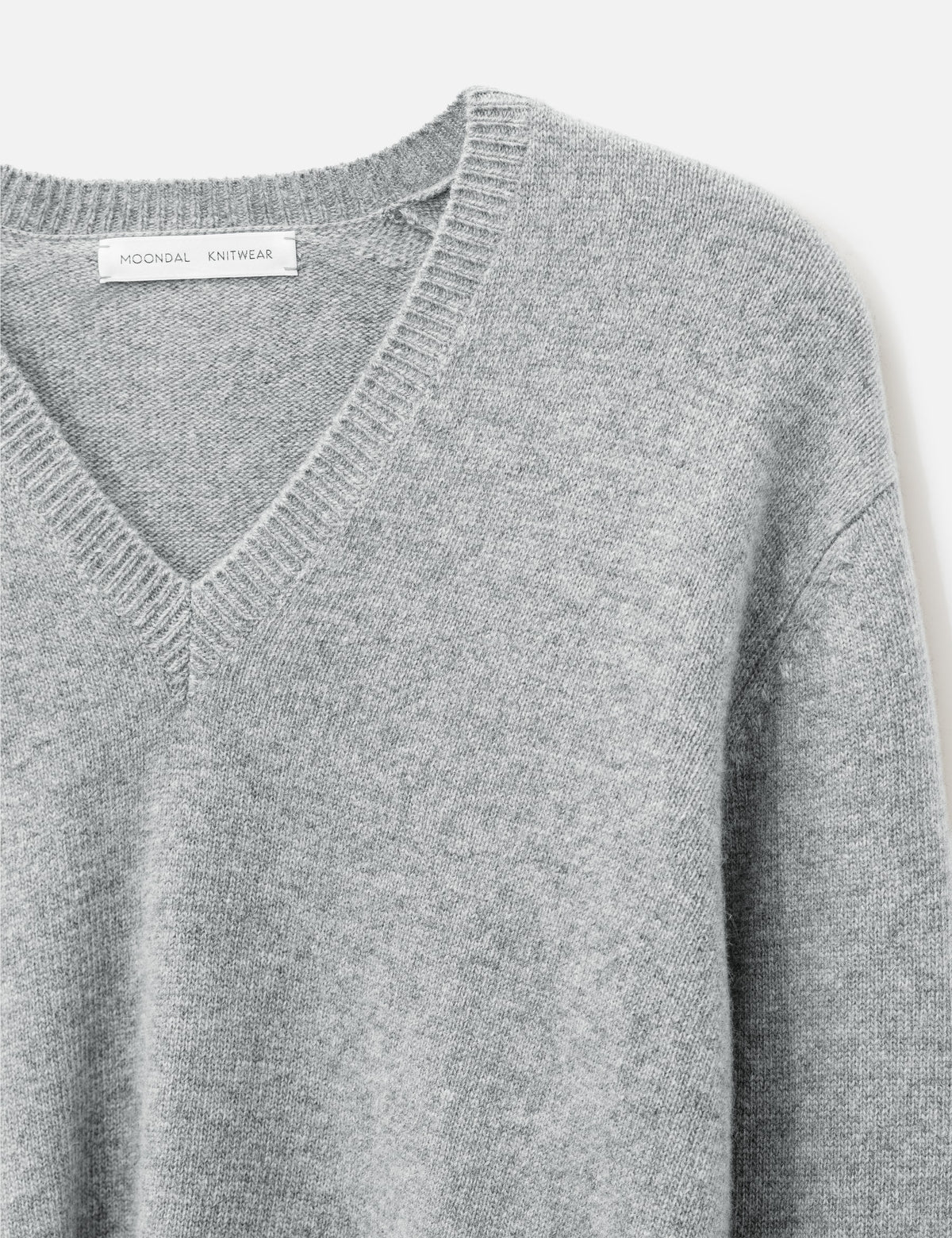 Moondal ムーンダ 【本物保証】 ニット ストリート系 ユニセックス 15 Deep V-Neck Knit In Gray