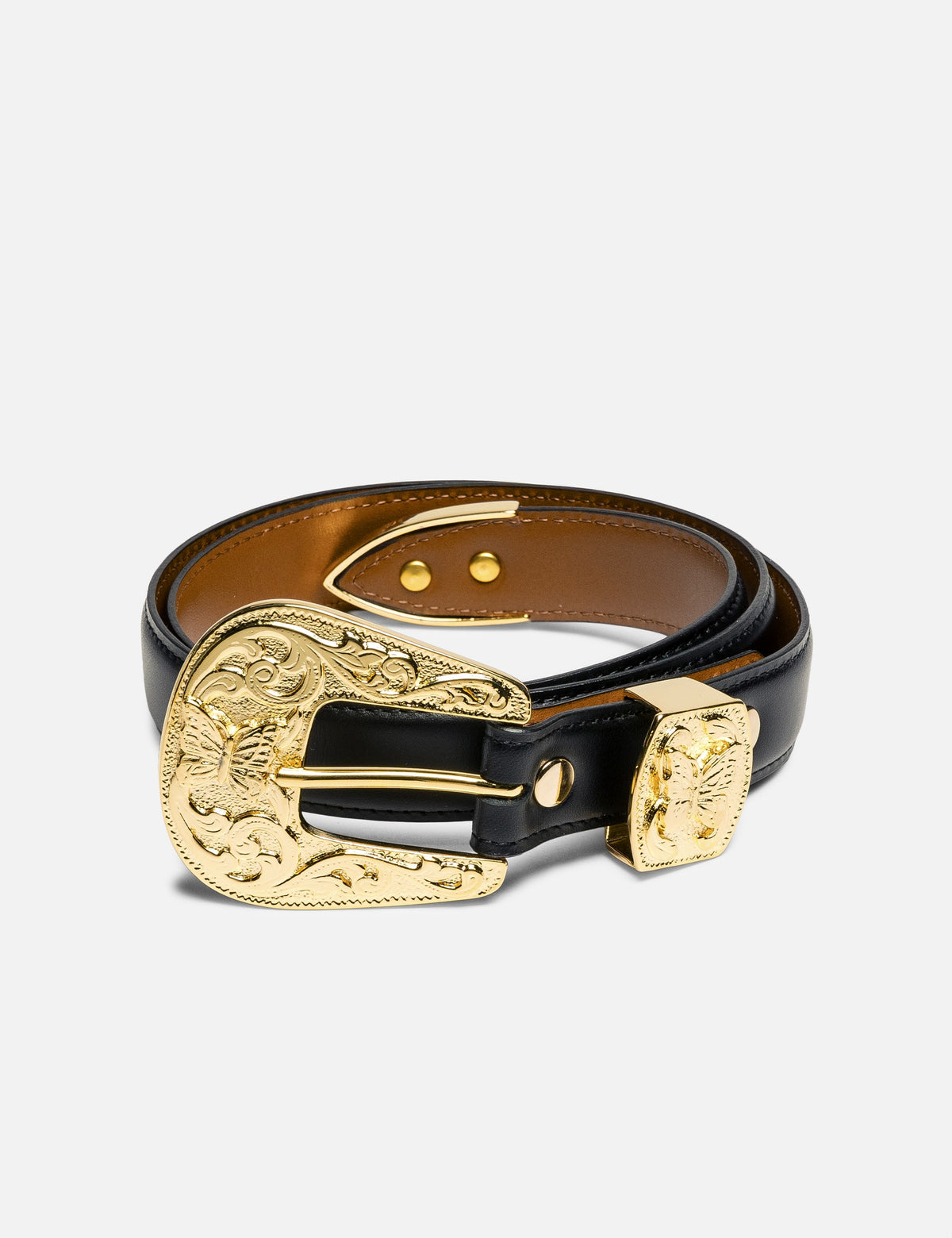 Needles ニードルス 【本物保証】 ベルト ストリート系 メンズ Papillon Western Tip Belt - Steer Leather
