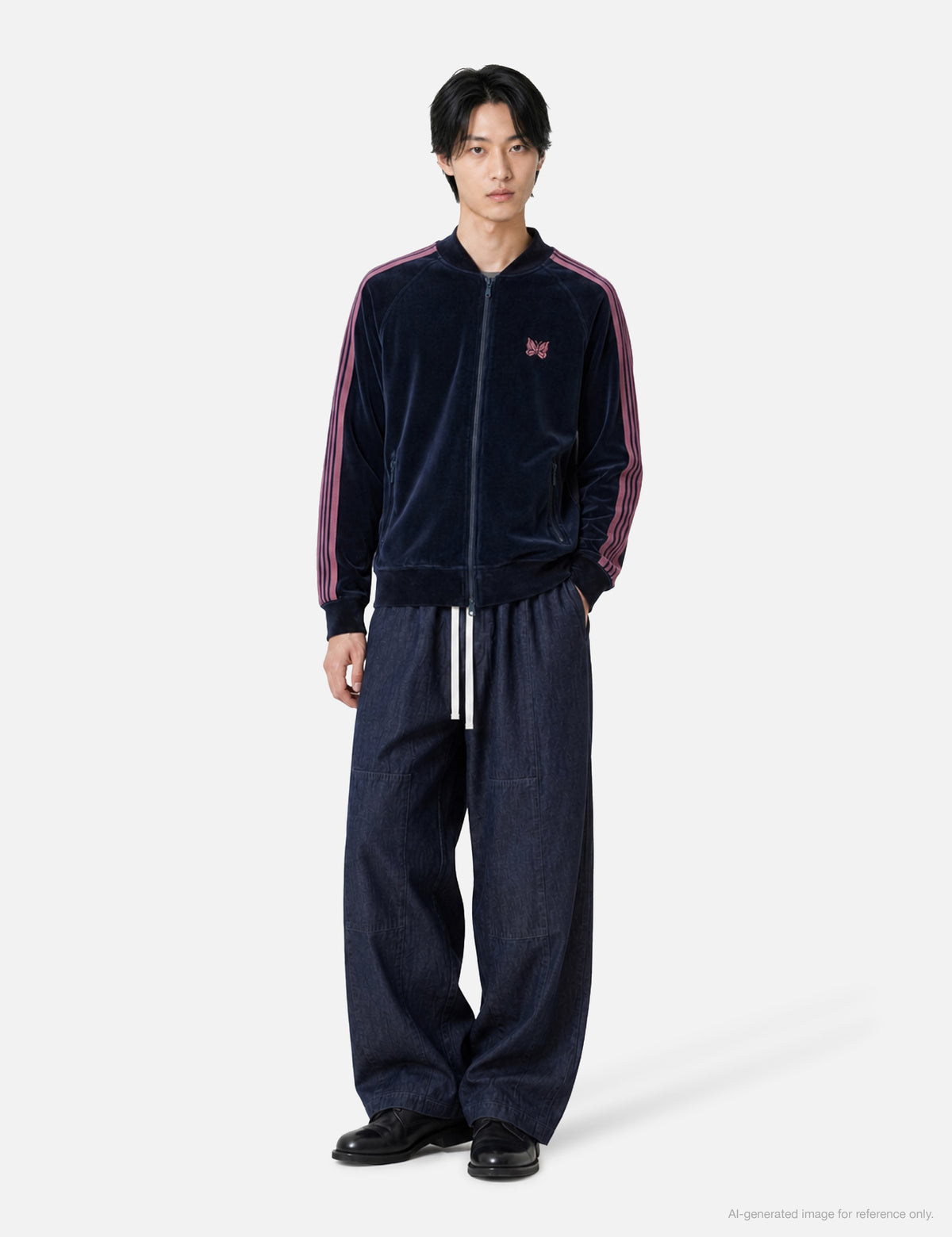 Needles ニードルス 【本物保証】 トラックジャケット ストリート系 メンズ Rib Collar Track Jacket - C/PE Velour