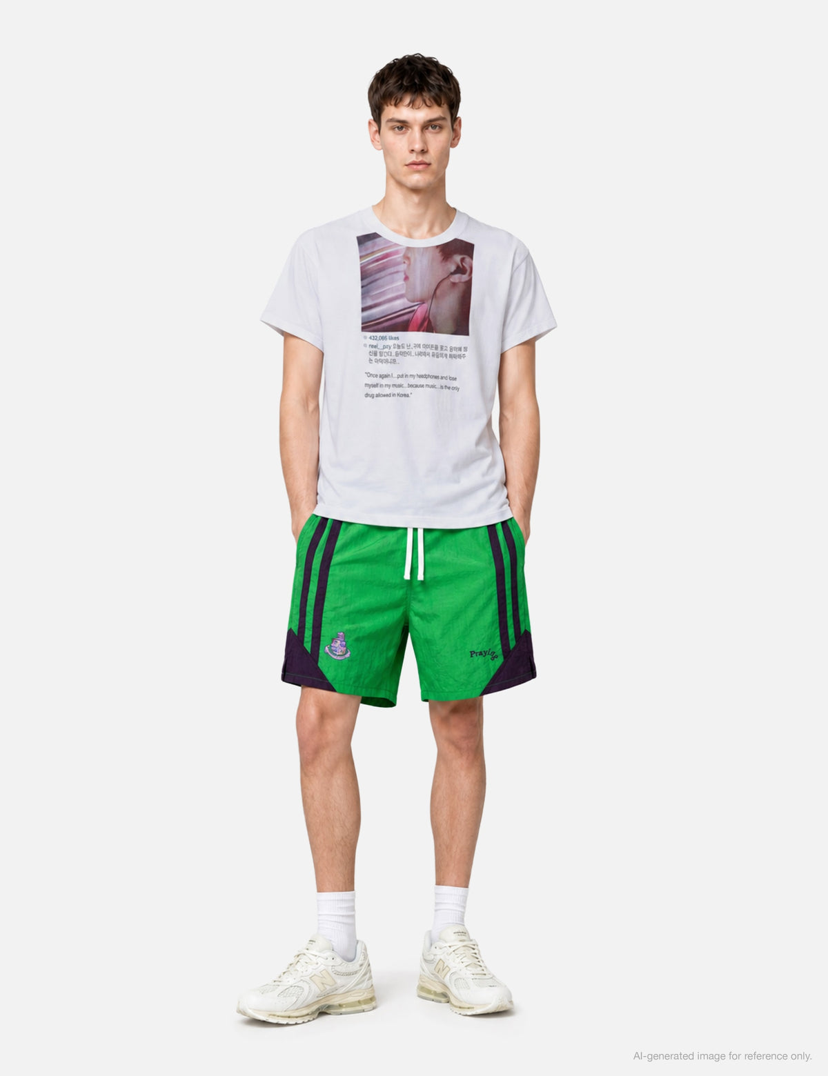Praying 祈り 【本物保証】 Tシャツ ストリート系 ユニセックス Headphones Mens Tee