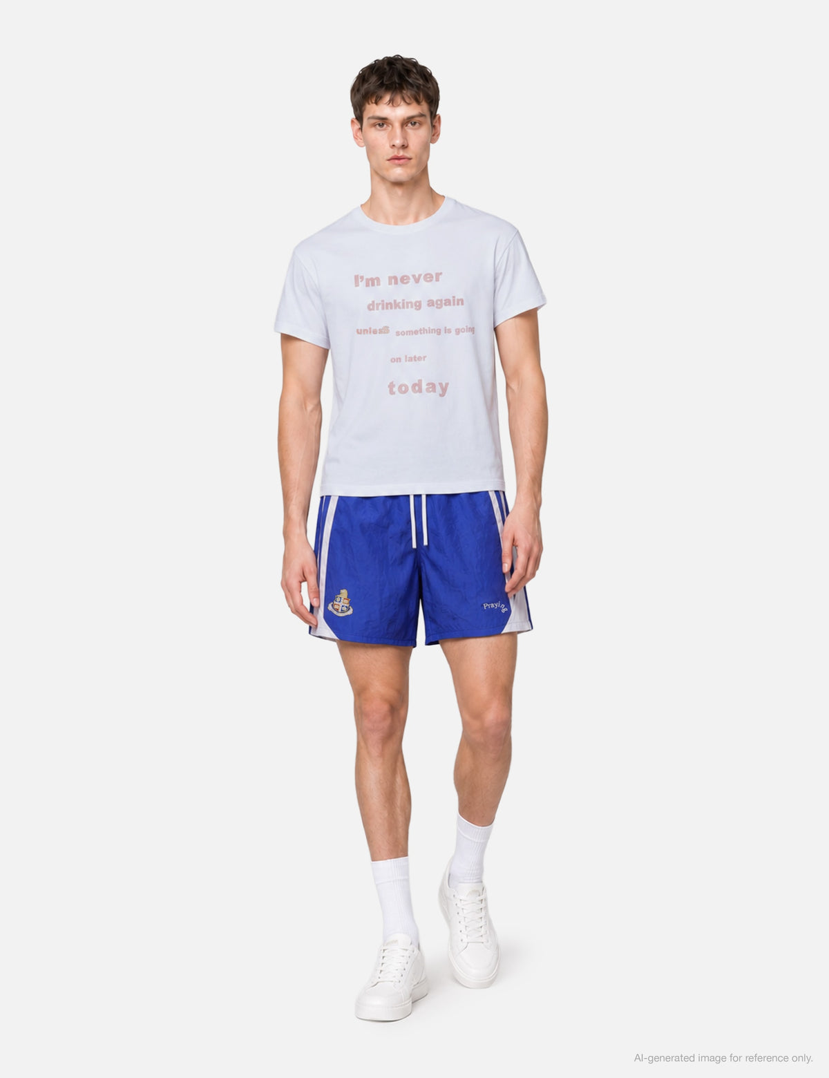 Praying 祈り 【本物保証】 Tシャツ ストリート系 ユニセックス Never Drinking Again Mens T-Shirt