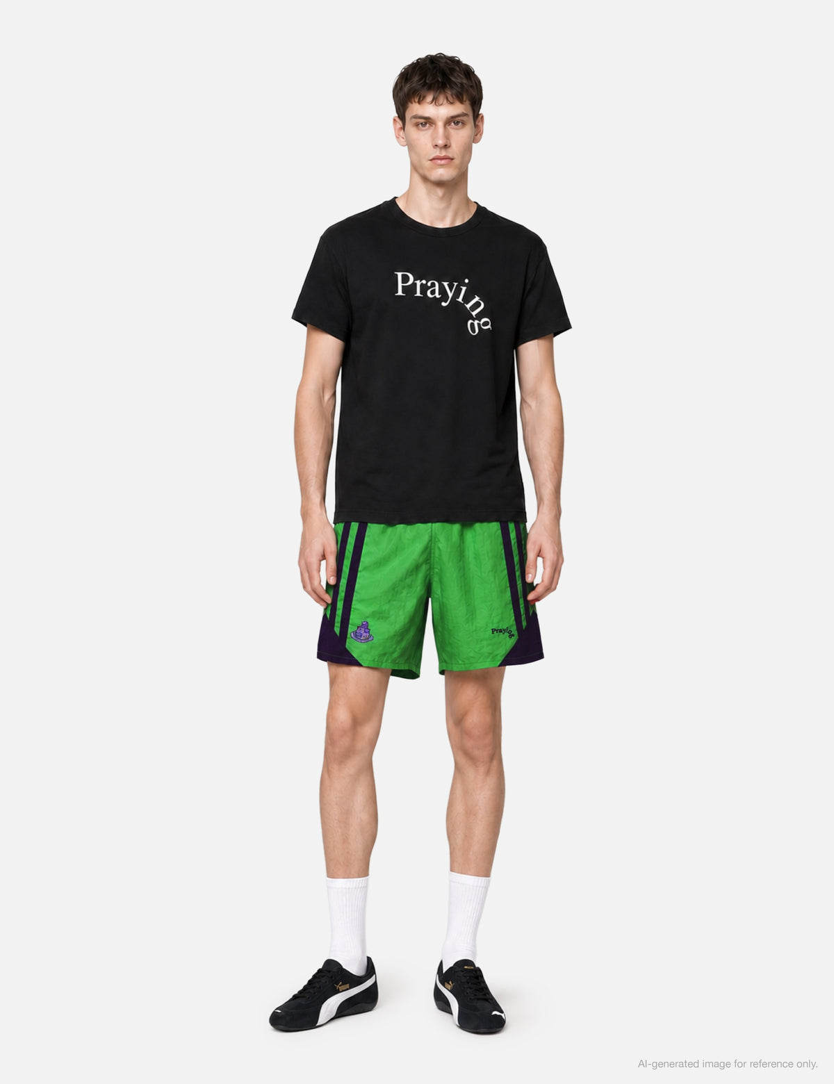 Praying 祈り 【本物保証】 Tシャツ ストリート系 ユニセックス Praying Logo Mens T-Shirt