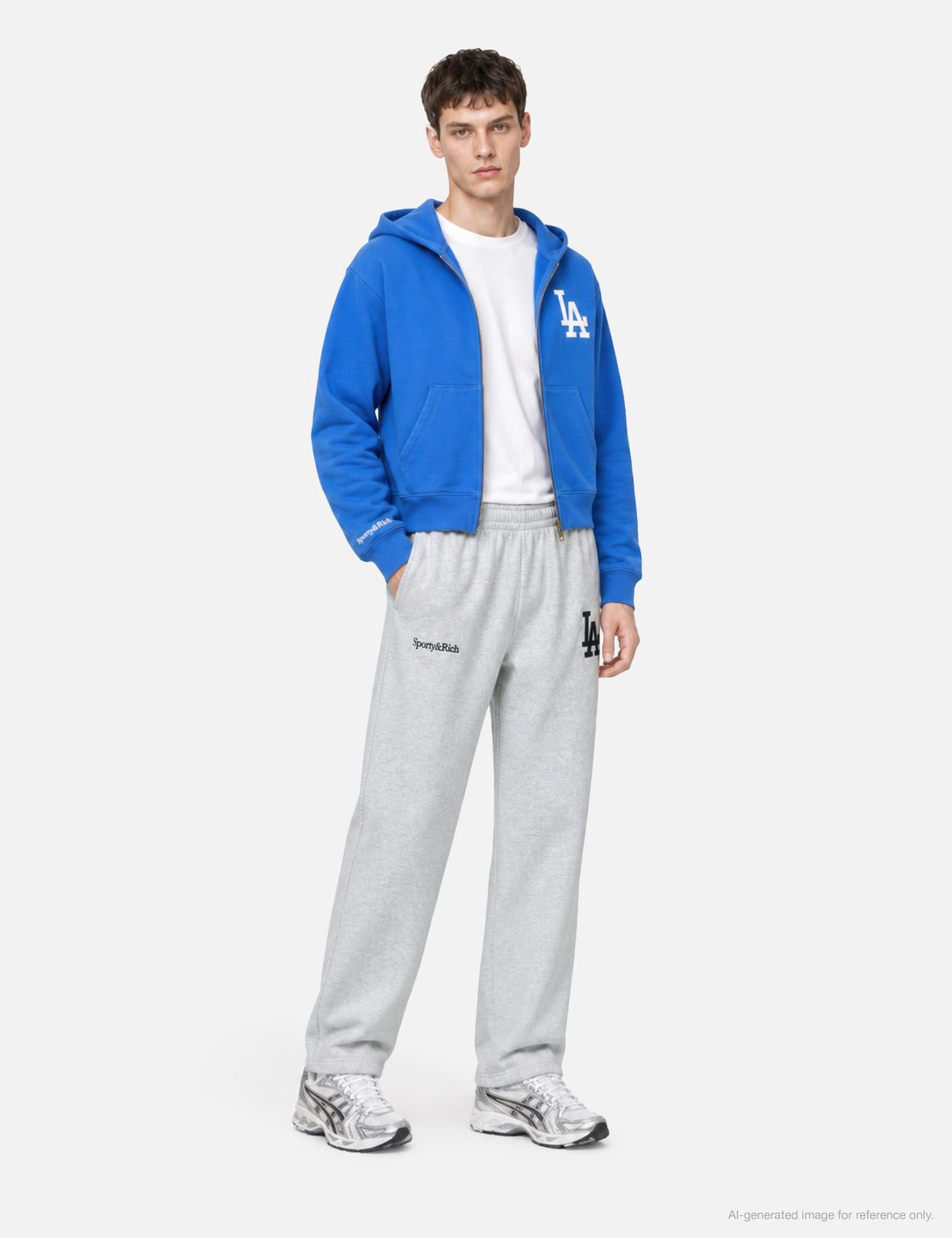 Sporty & Rich スポーティ＆リッチ【本物保証】 パンツ ストリート系 ユニセックス LA Serif Wide Sweatpant