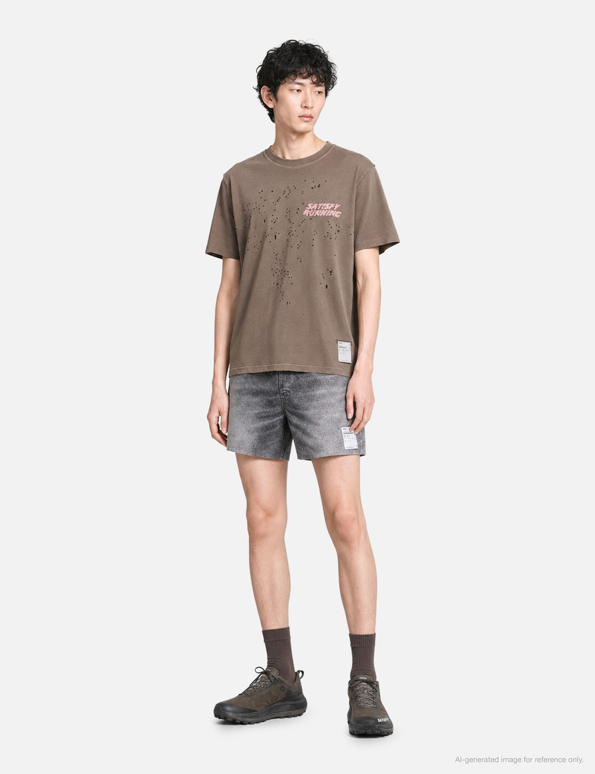 Satisfy SATISFY 【本物保証】 シャツ ストリート系 メンズ MothTech(TM) T‐Shirt With Wave Logo