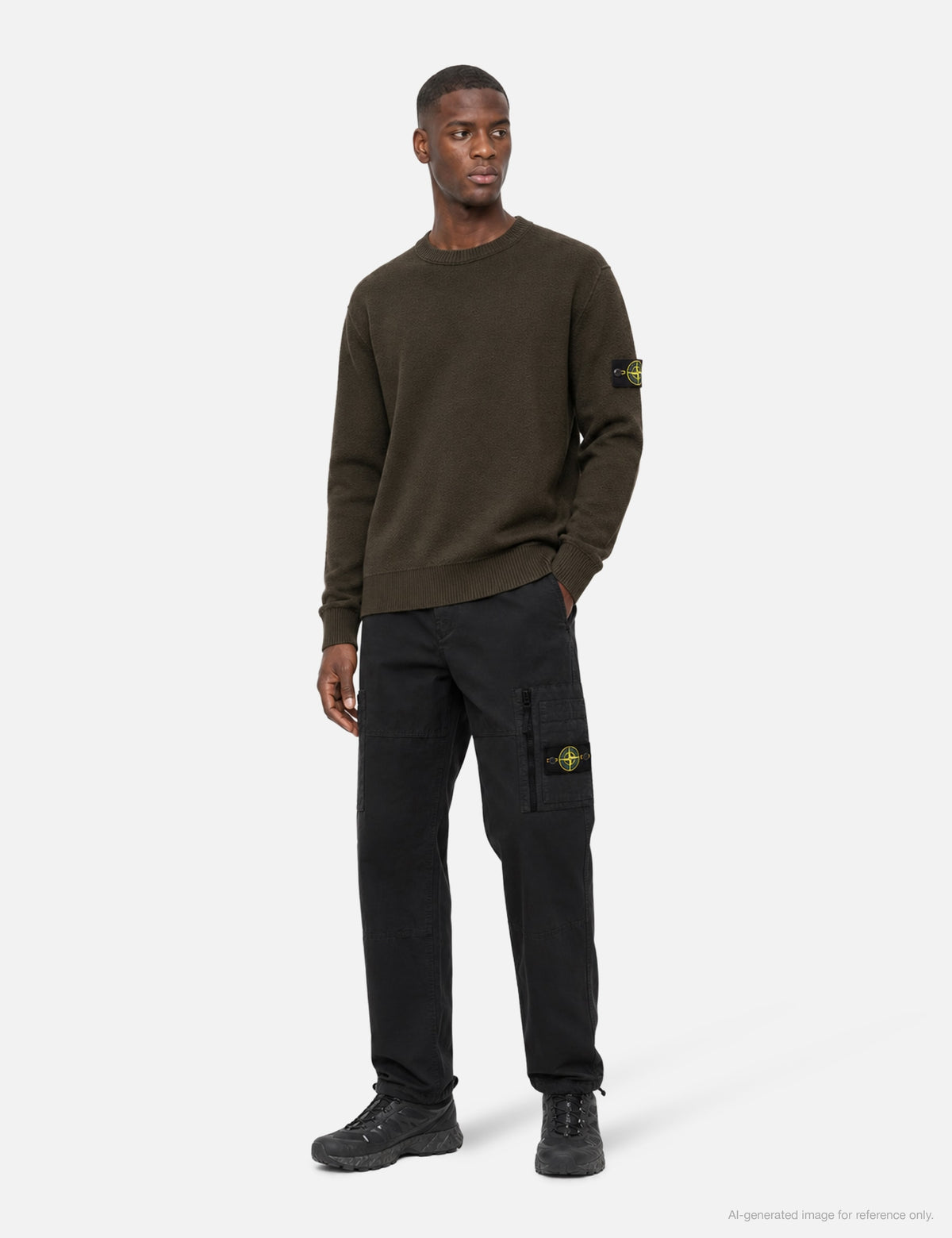 Stone Island ストーン アイランド 【本物保証】 ニット ストリート系 メンズ Textured Wool Sweater