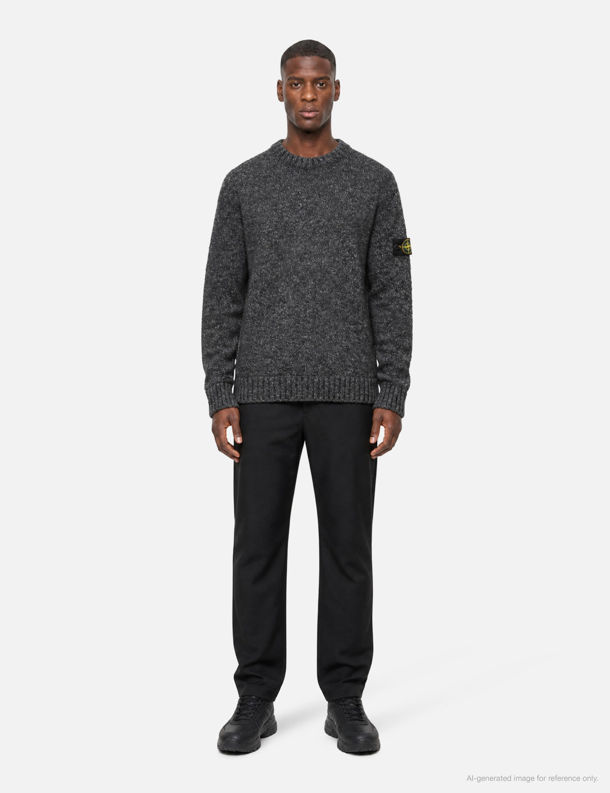 Stone Island ストーン アイランド 【本物保証】 スウェット ストリート系 メンズ Speckled Wool Nylon Crewneck Jumper