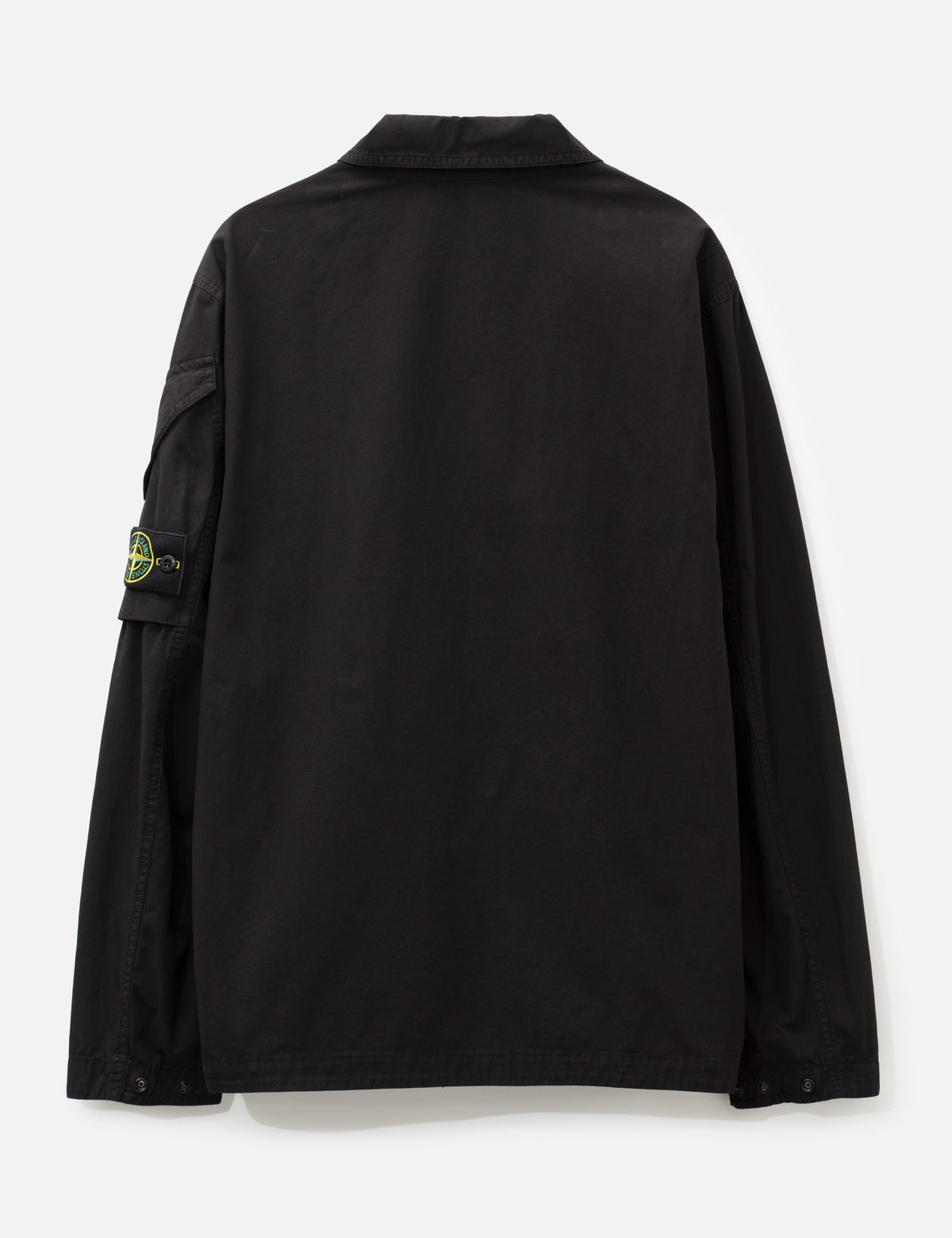 Stone Island ストーン アイランド 【本物保証】 シャツ ストリート系 メンズ Canvas Weave Arm Pocket Zip-Up Shirt