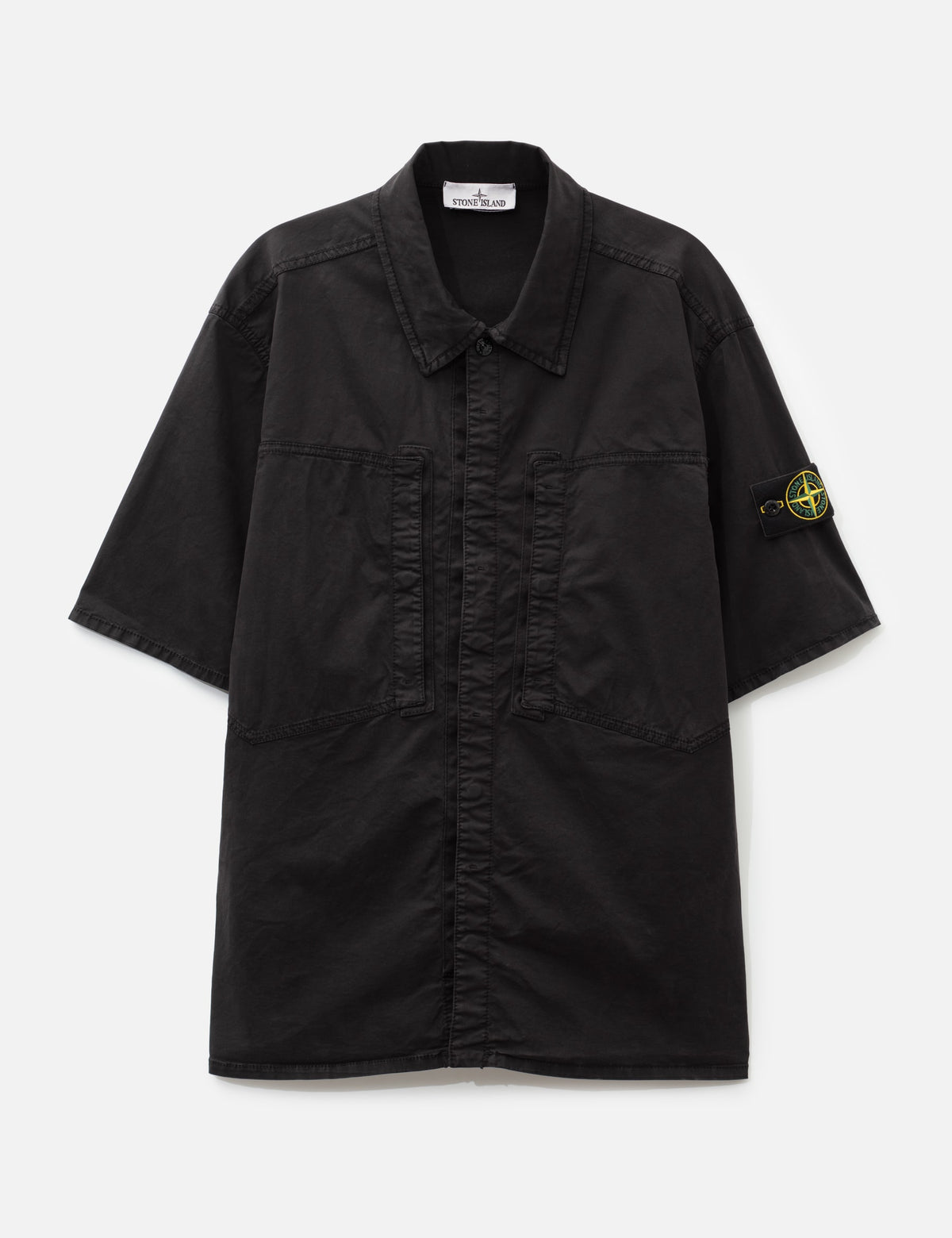 Stone Island ストーン アイランド 【本物保証】 シャツ ストリート系 メンズ Stretch Organic Cotton Twill Short-Sleeve Shirt