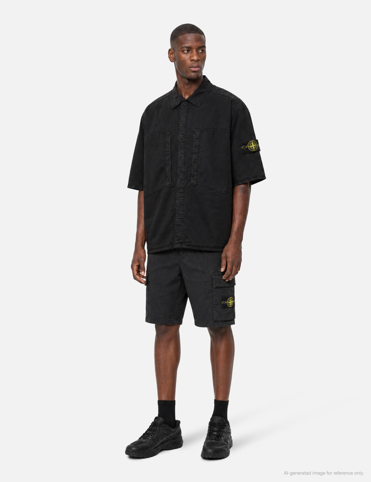 Stone Island ストーン アイランド 【本物保証】 シャツ ストリート系 メンズ Stretch Organic Cotton Twill Short-Sleeve Shirt