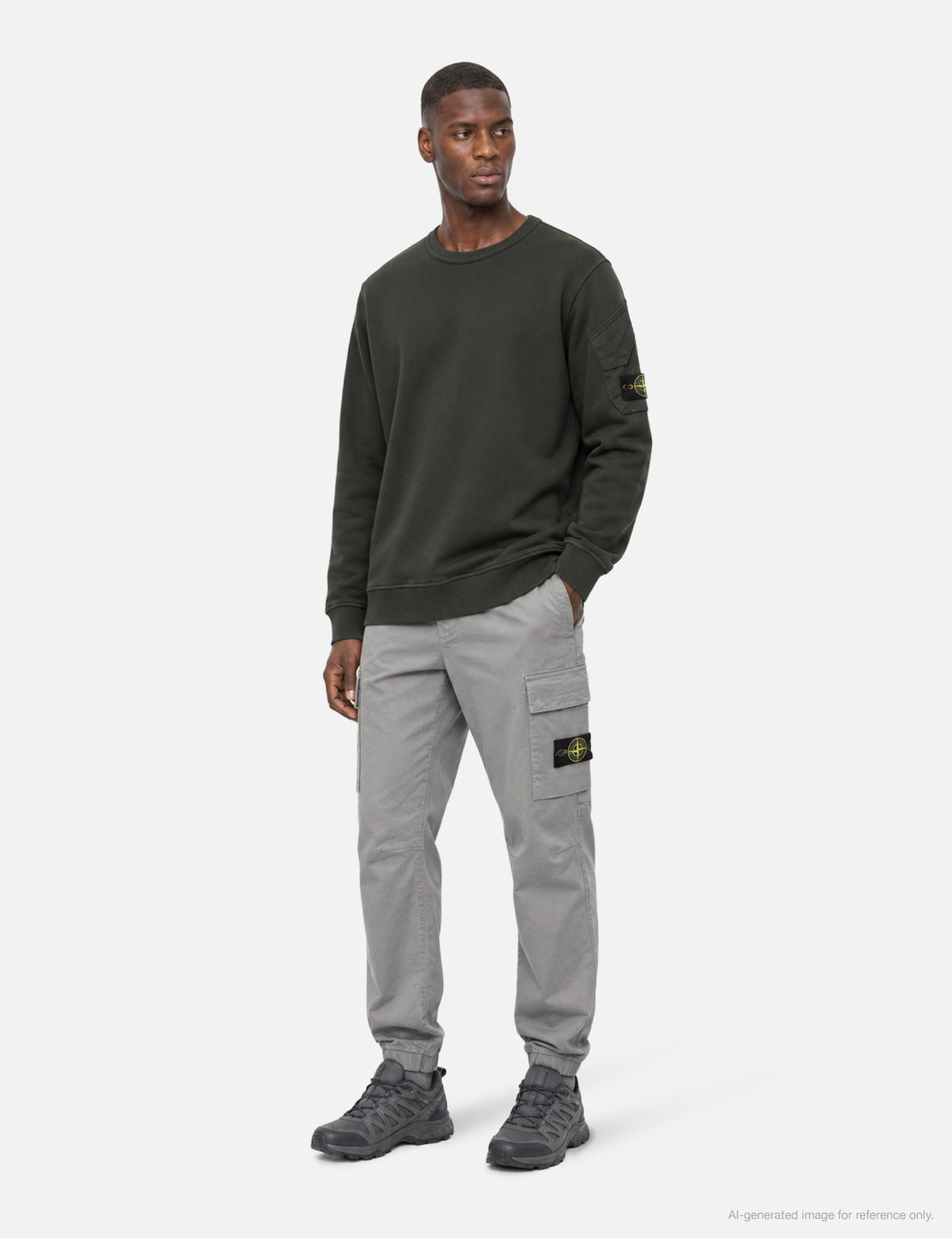 Stone Island ストーン アイランド 【本物保証】 カーゴパンツ ストリート系 メンズ Stretch Organic Broken Twill Cotton 'Old' Effect Cargo Trousers