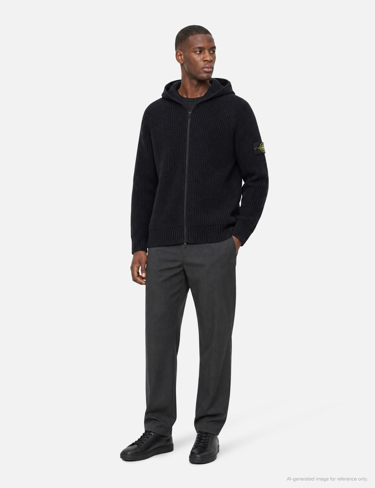 Stone Island ストーン アイランド 【本物保証】 パーカー ストリート系 メンズ Full Rib Cotton Boucle Hooded Zip-Up Jumper