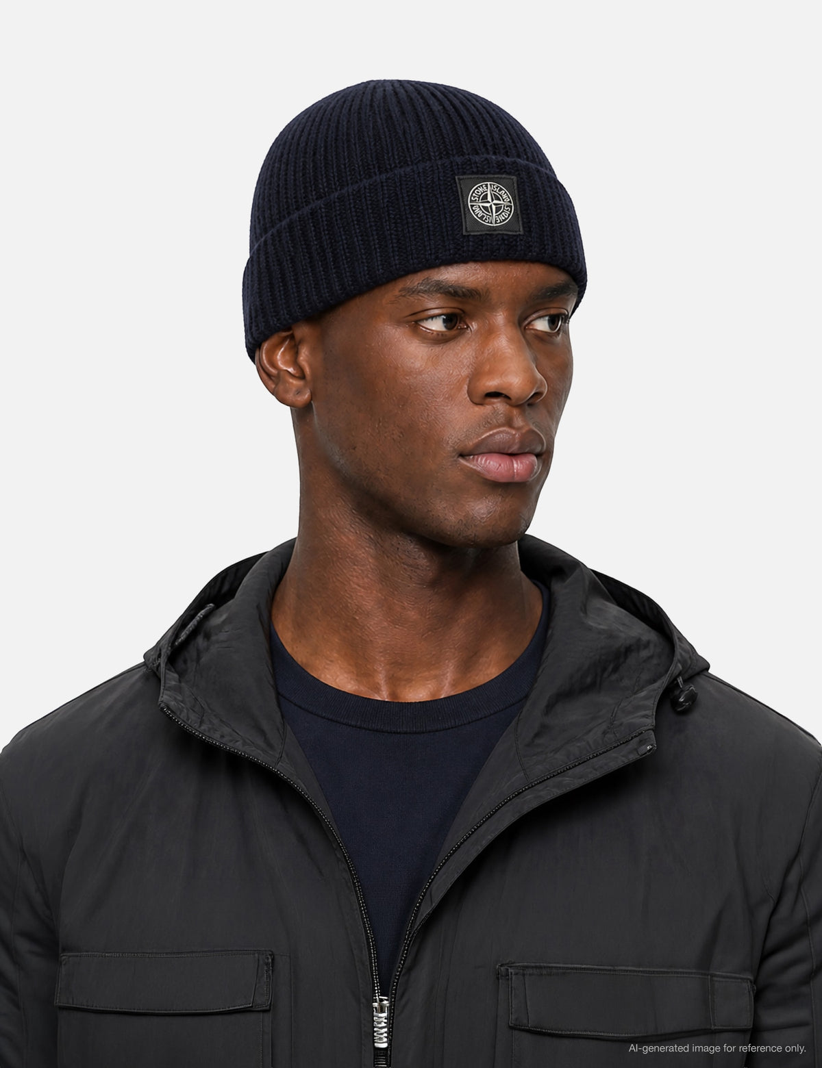 Stone Island ストーン アイランド 【本物保証】 ニット ストリート系 メンズ Light RWS Geelong Wool Ribbed Knit Beanie