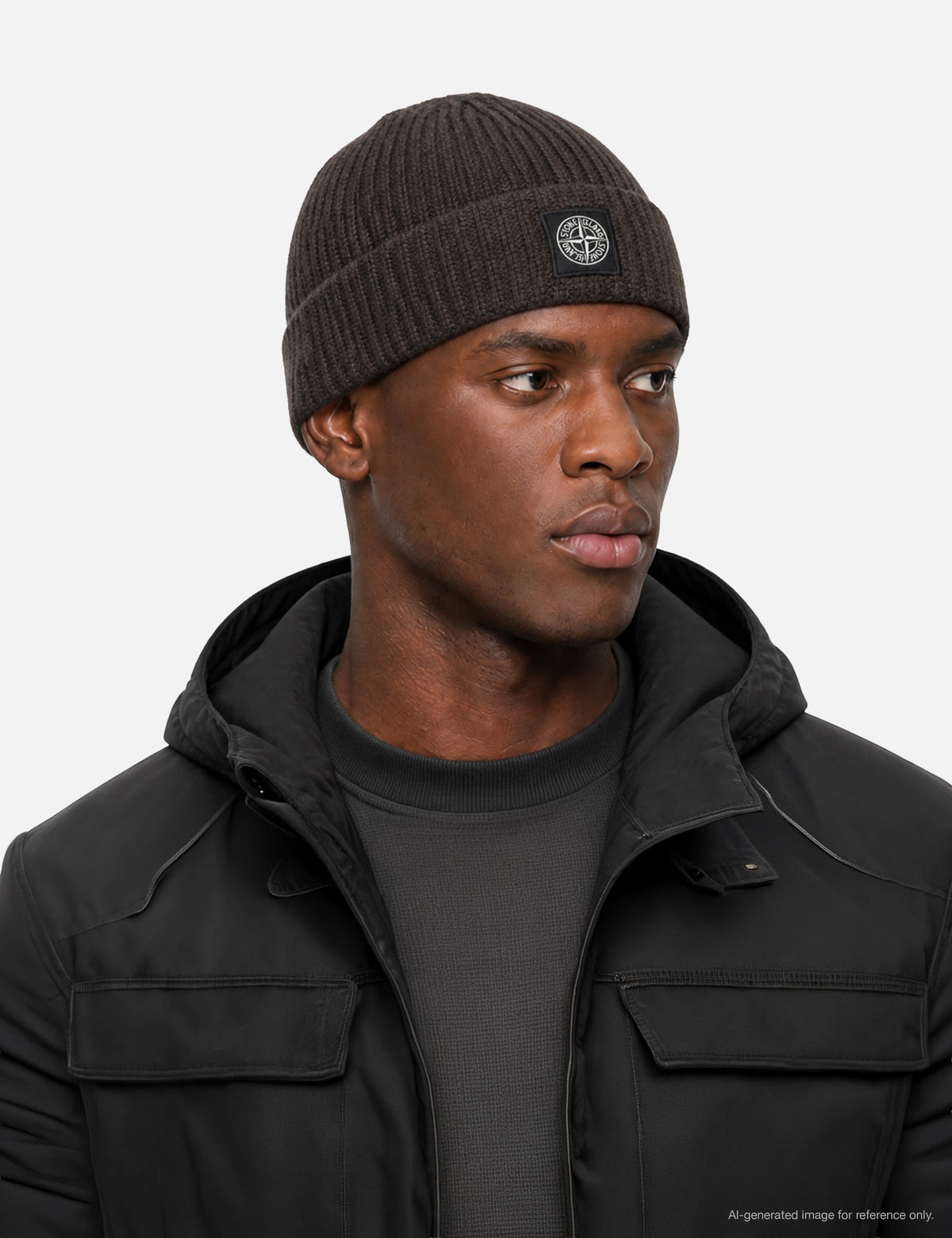 Stone Island ストーン アイランド 【本物保証】 ニット ストリート系 メンズ Light RWS Geelong Wool Ribbed Knit Beanie