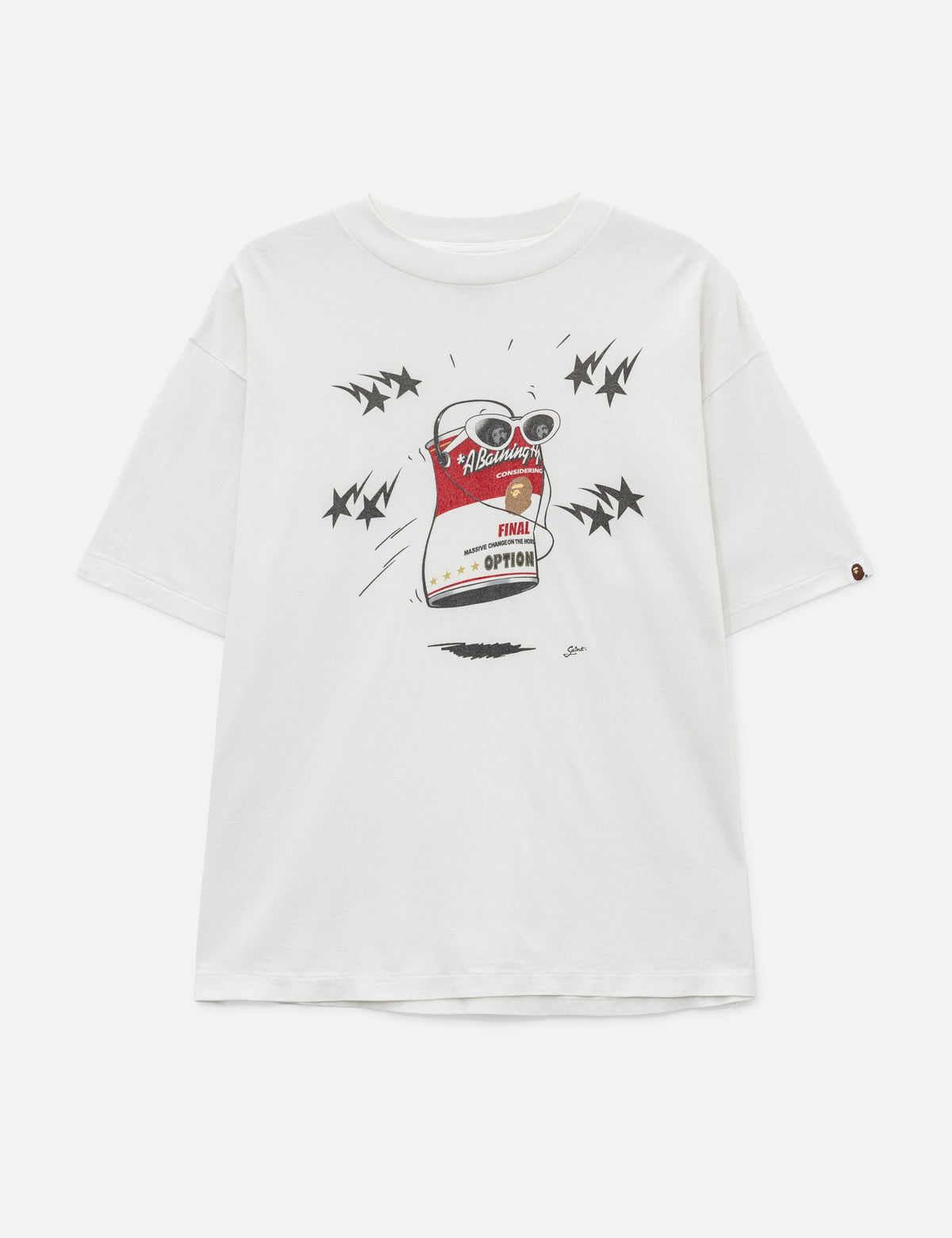 Saint Michael 聖ミカエル 【本物保証】 Tシャツ ストリート系 メンズ SAINT Mxxxxxx X BAPE Dancing Can T-Shirt